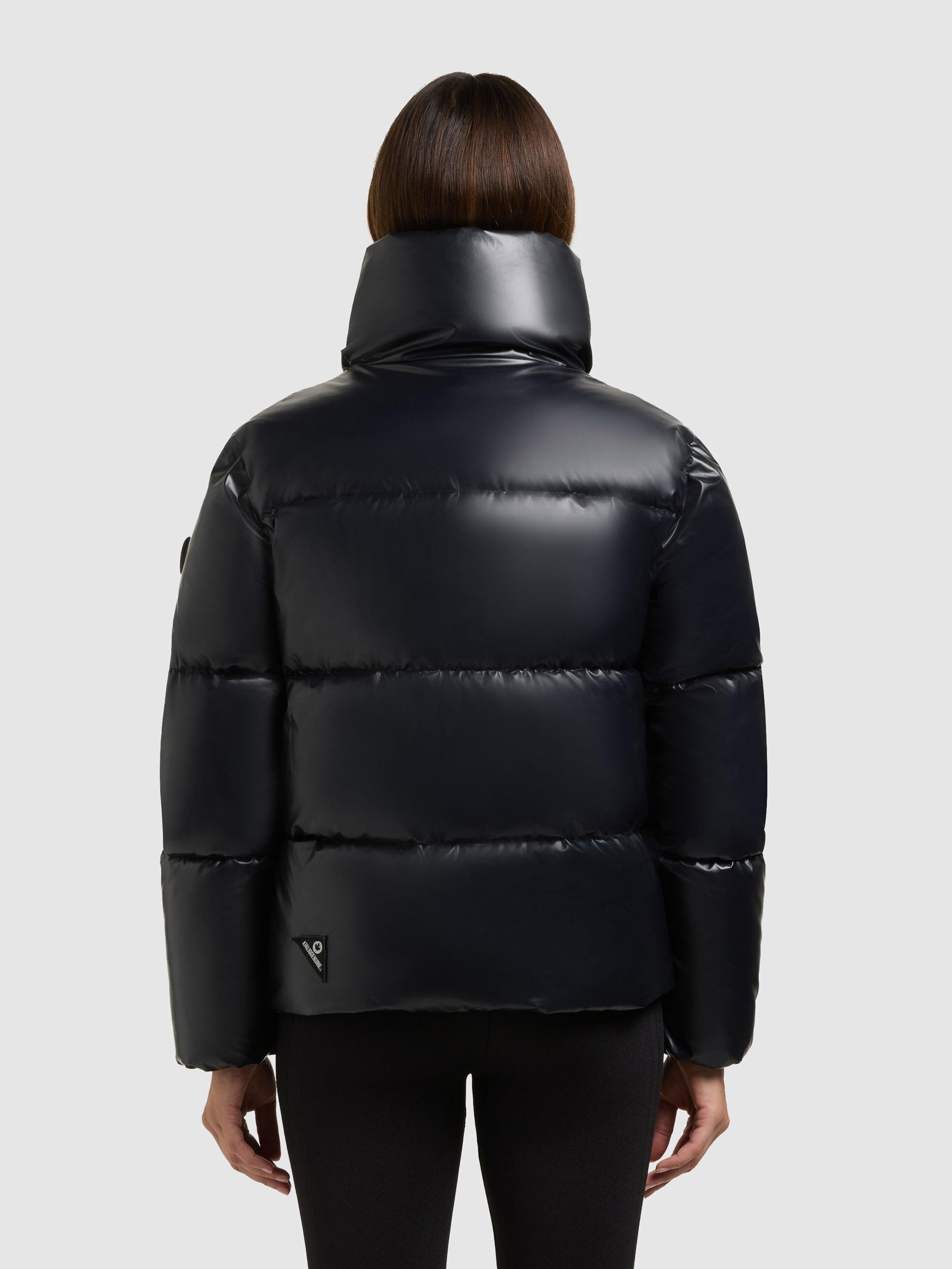 Schimmernde Winter Steppjacke "Rinja2 Shiny" Midnight Blue