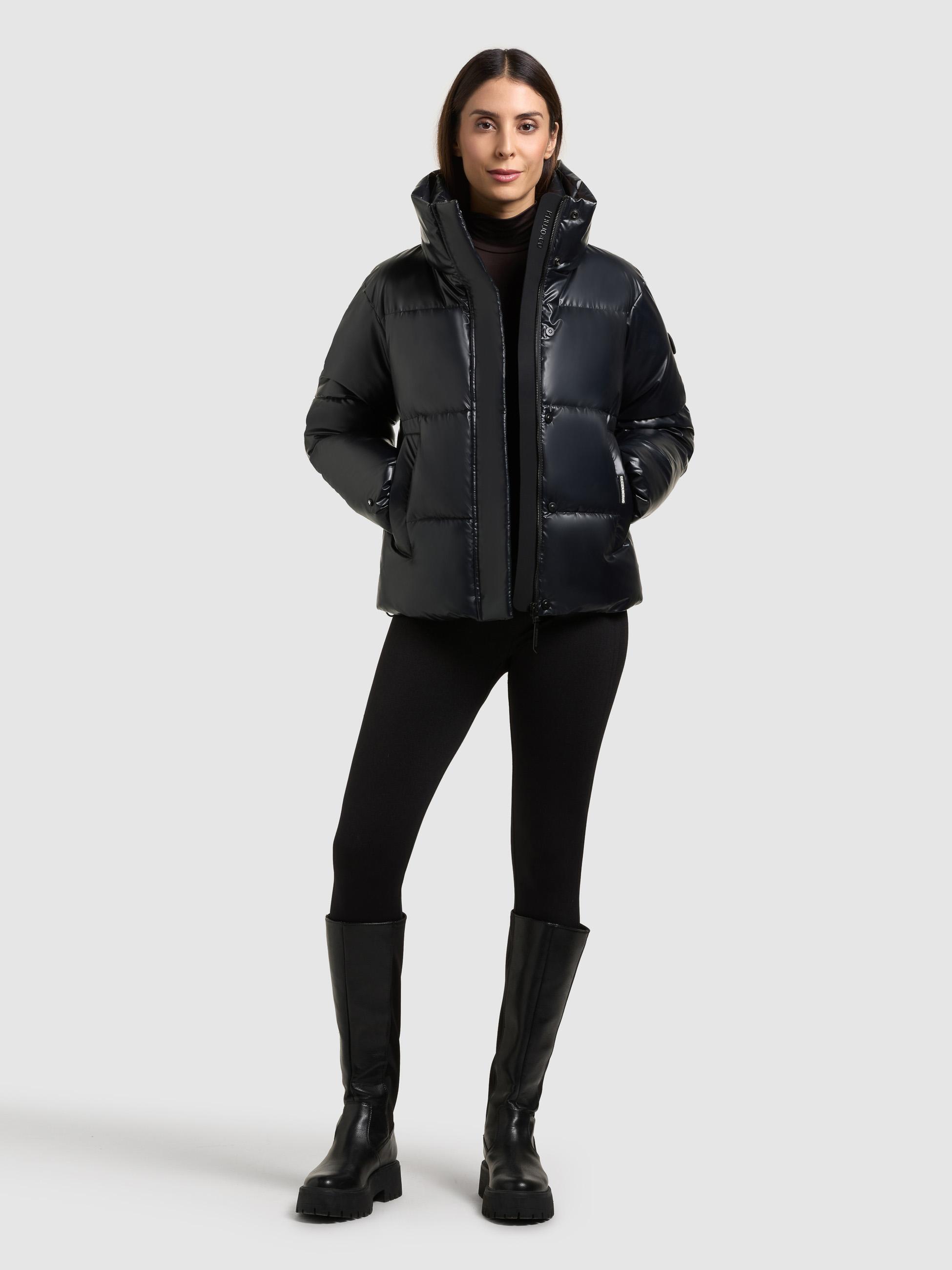 Schimmernde Winter Steppjacke "Rinja2 Shiny" Midnight Blue