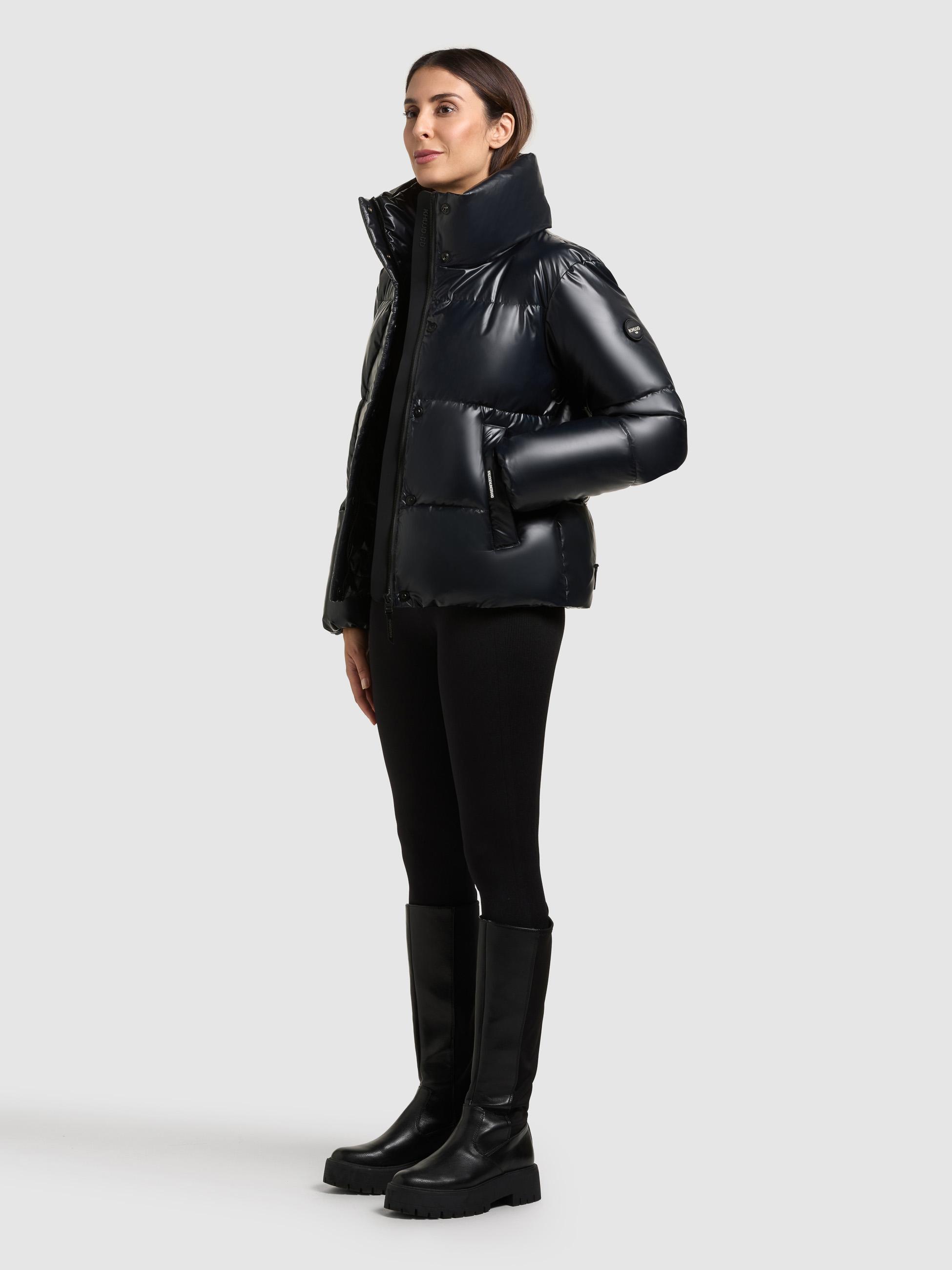 Schimmernde Winter Steppjacke "Rinja2 Shiny" Midnight Blue