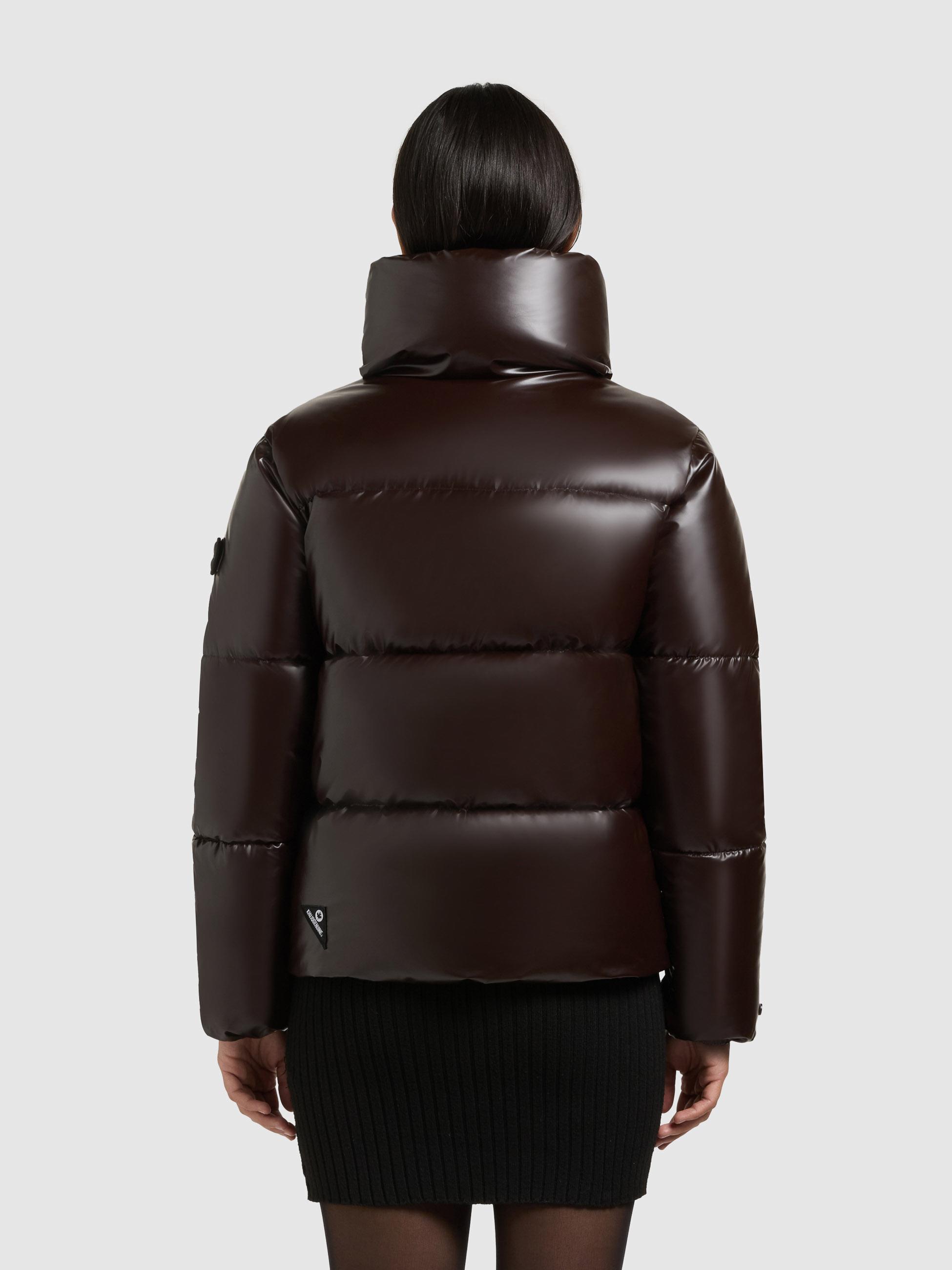 Schimmernde Winter Steppjacke "Rinja2 Shiny" Moody Plum