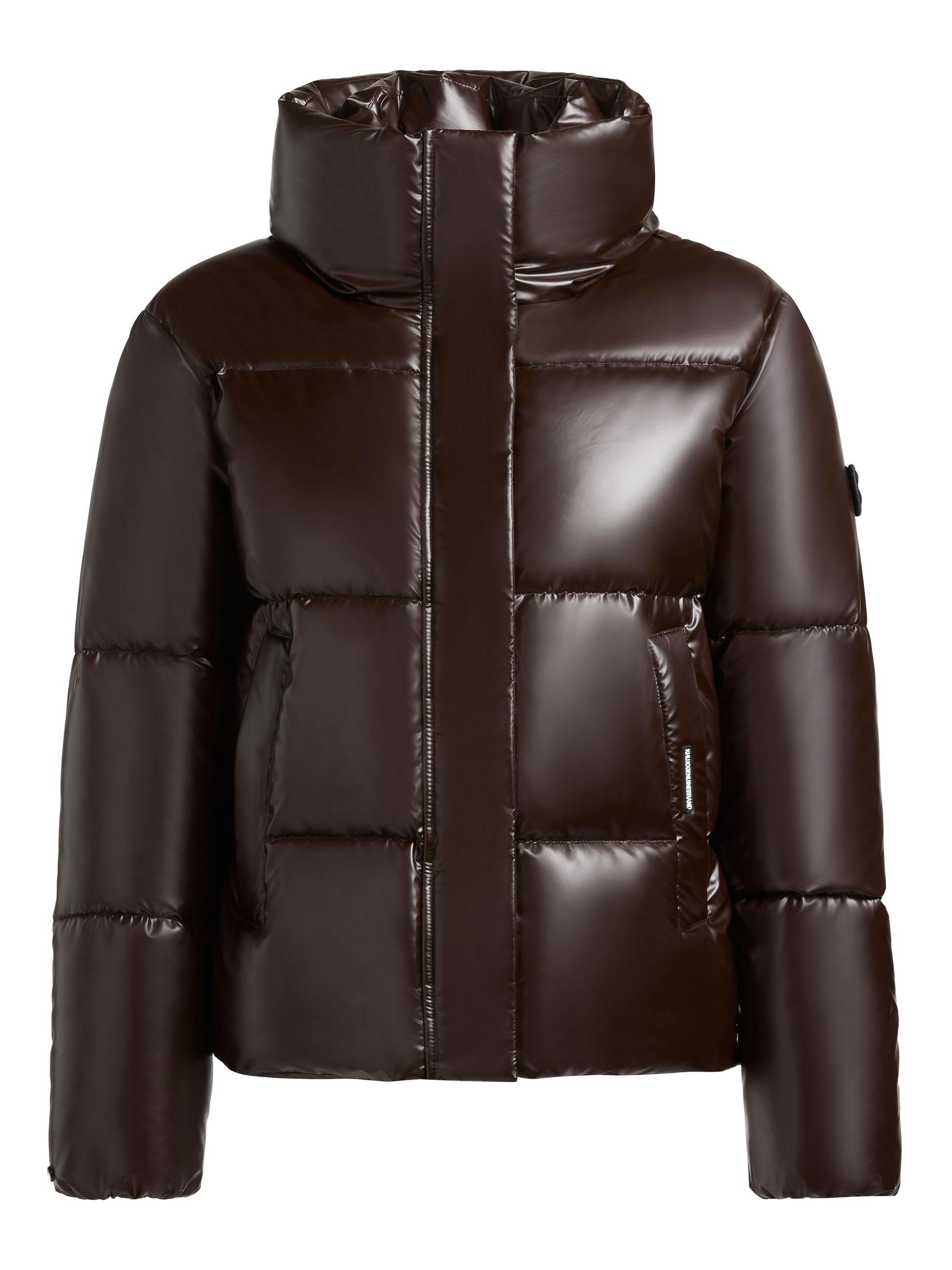 Schimmernde Winter Steppjacke "Rinja2 Shiny" Moody Plum