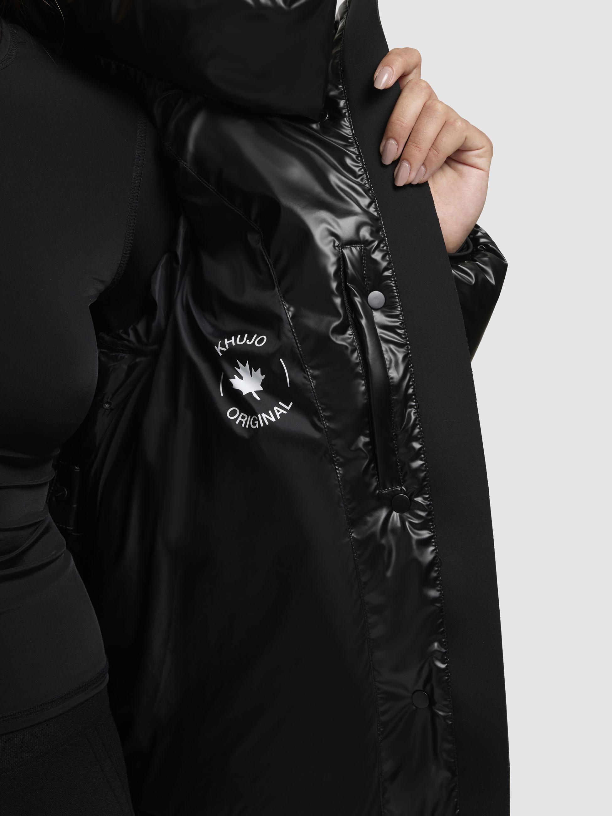 Winterjacke aus glänzendem Material "Rinja Shiny-YM" Black