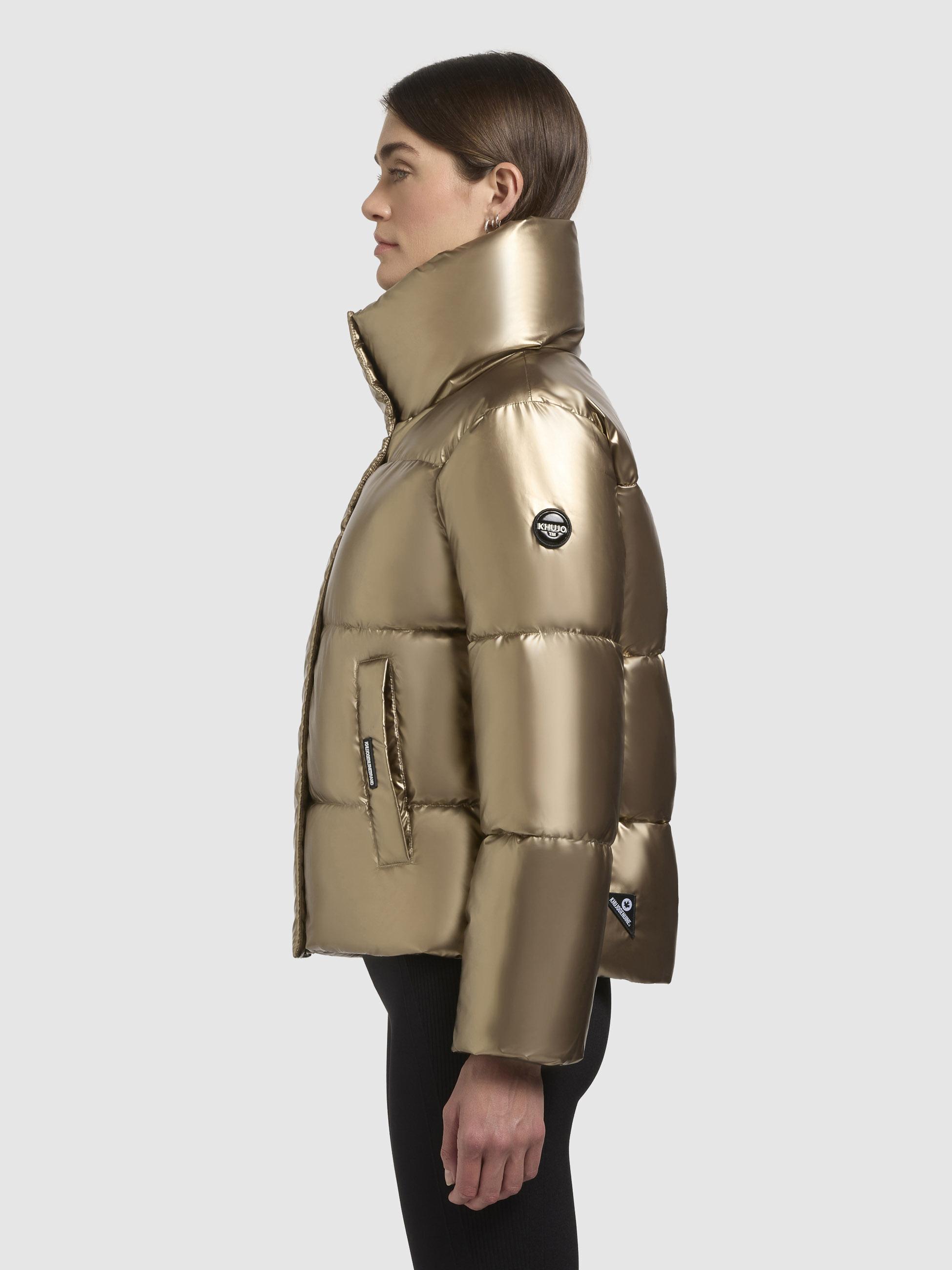 Winterjacke aus glänzendem Material "Rinja Shiny-YM" Gold