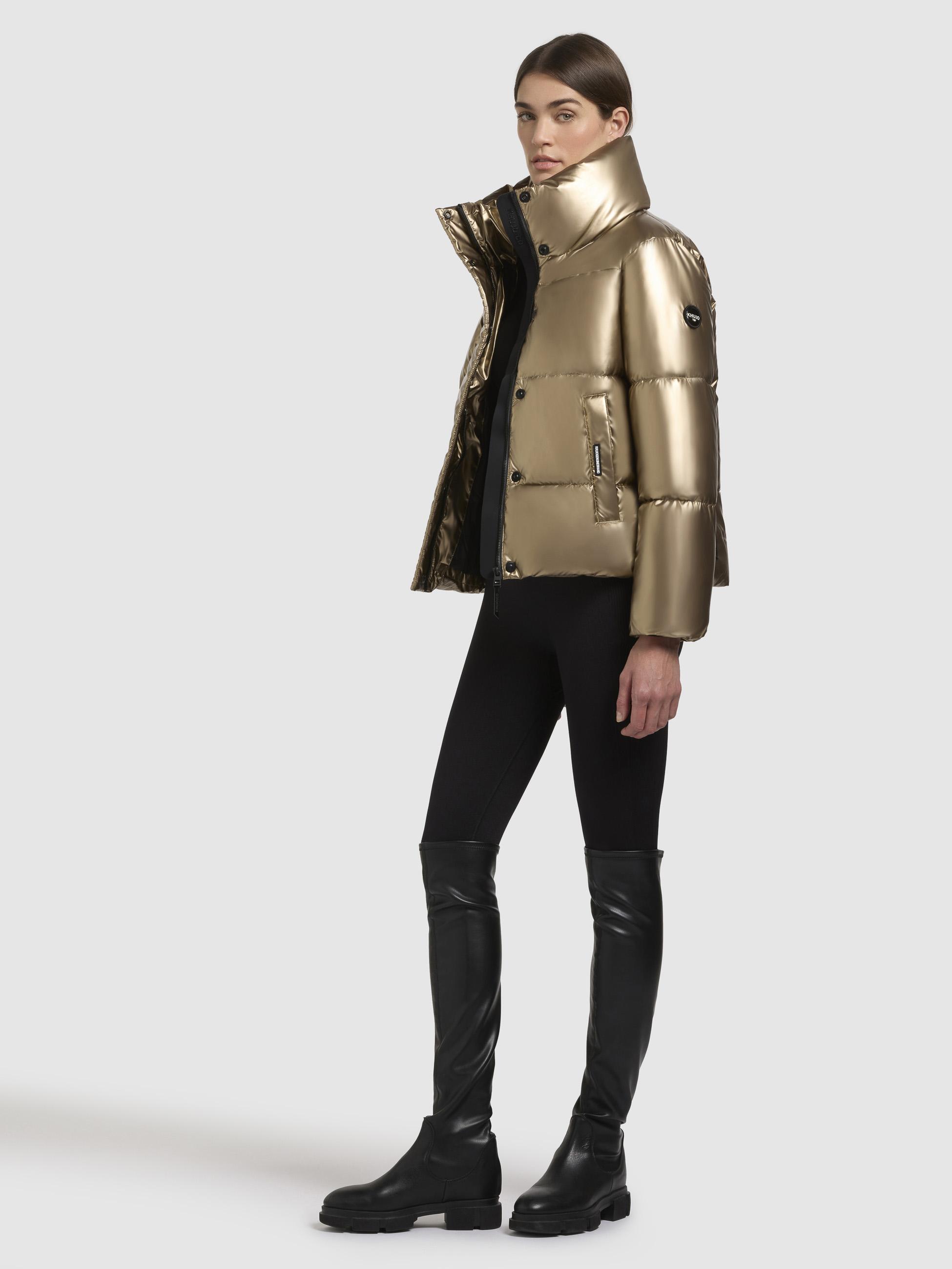 Winterjacke aus glänzendem Material "Rinja Shiny-YM" Gold