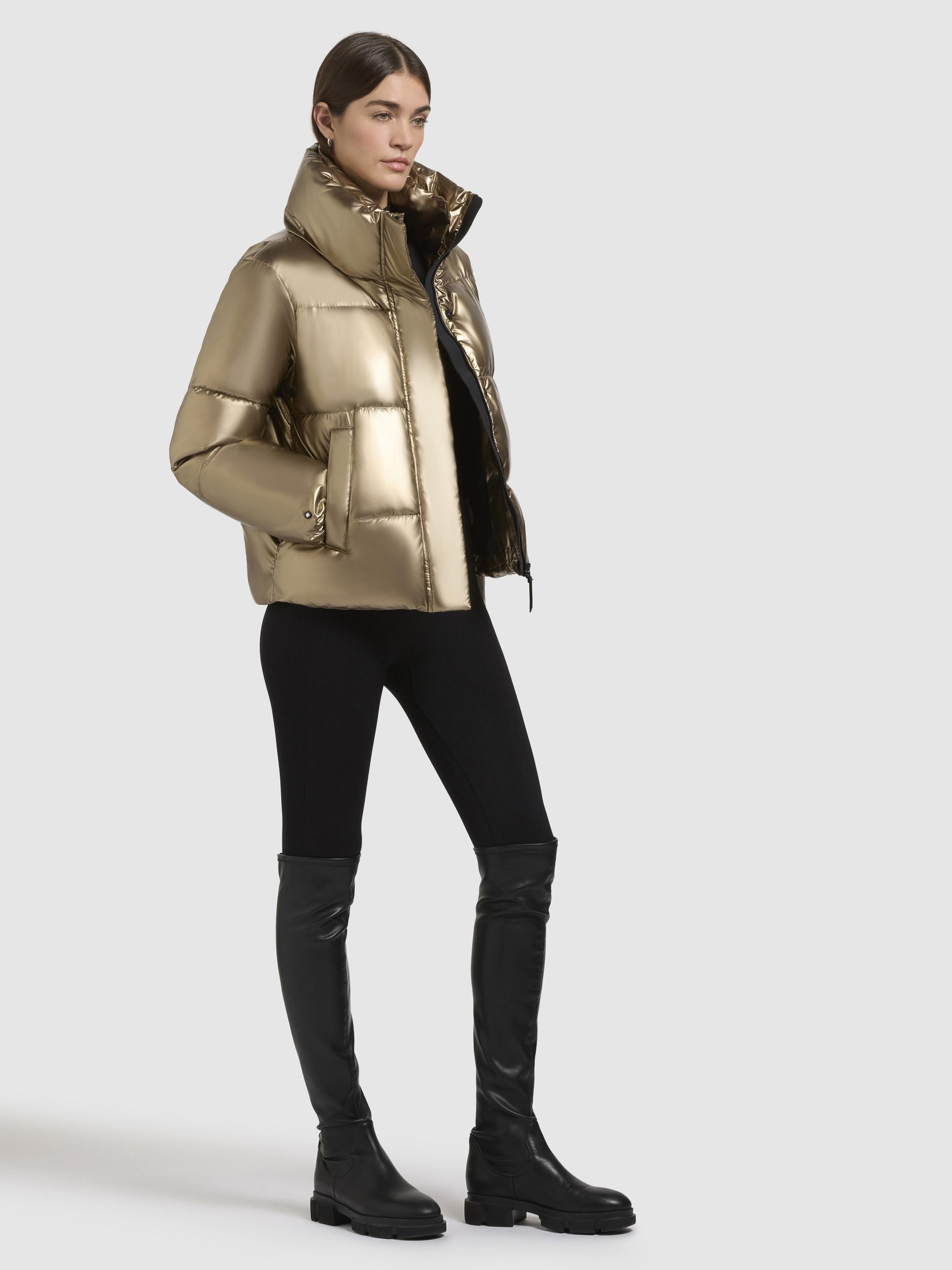 Winterjacke aus glänzendem Material "Rinja Shiny-YM" Gold
