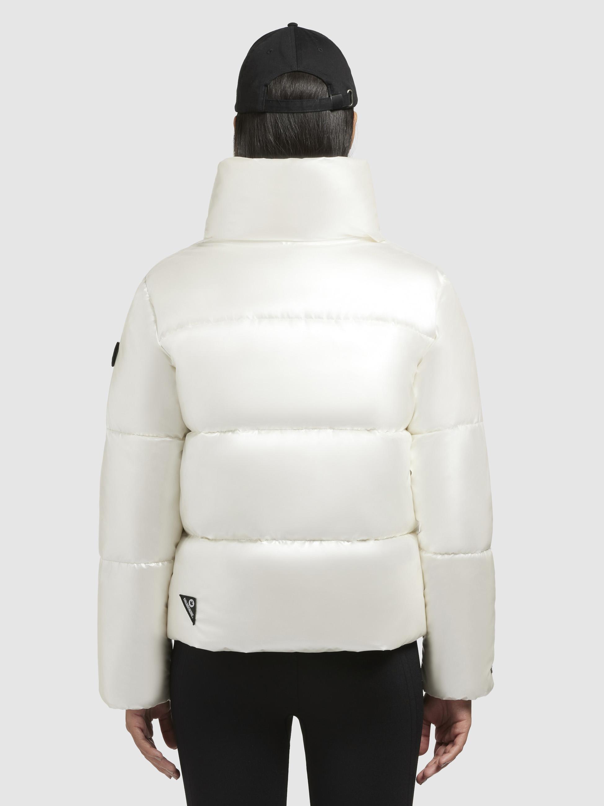 Winterjacke aus glänzendem Material "Rinja Shiny-YM" Off White