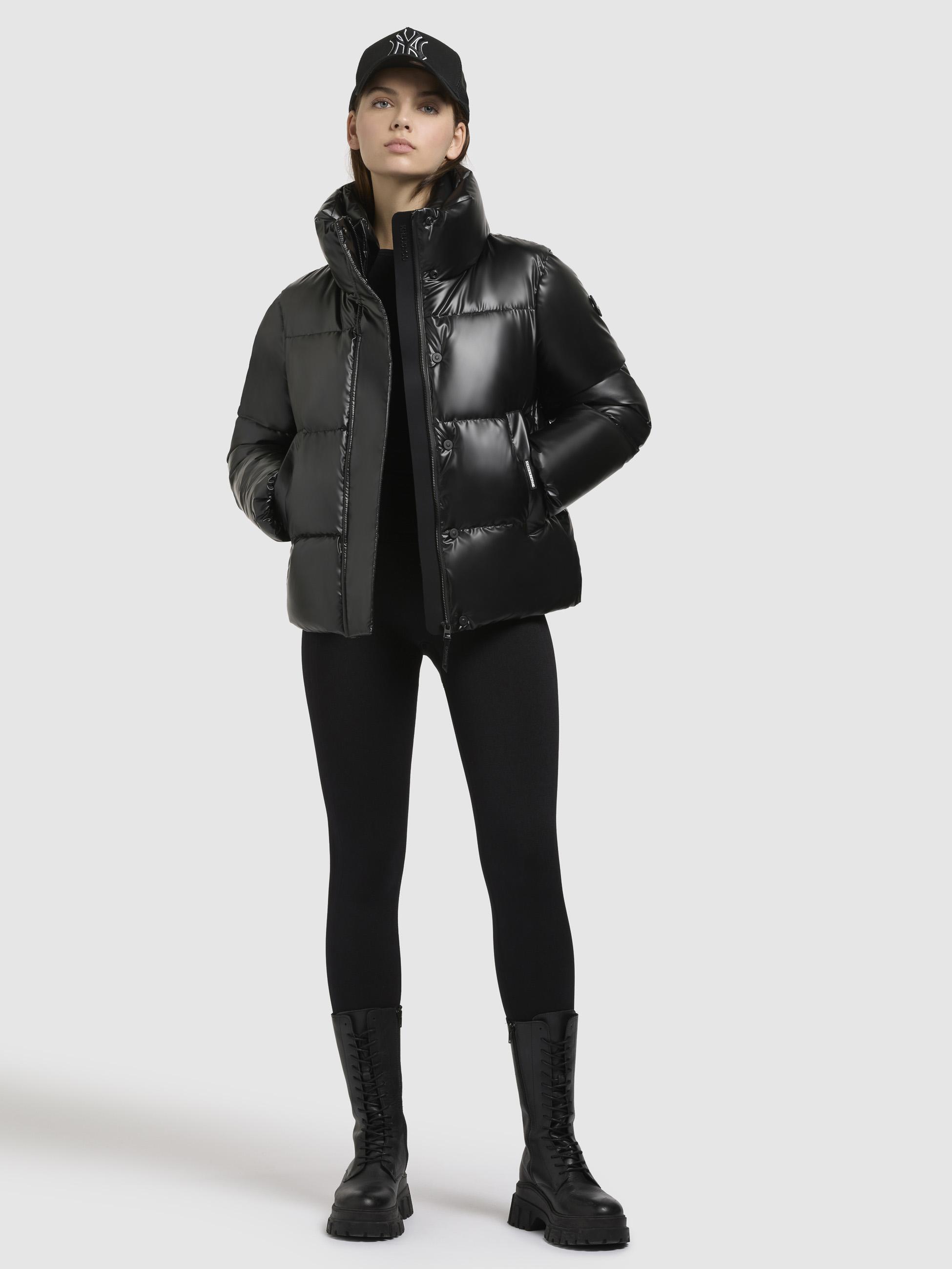 Glänzende Winter Steppjacke "Rinja Shiny" Black