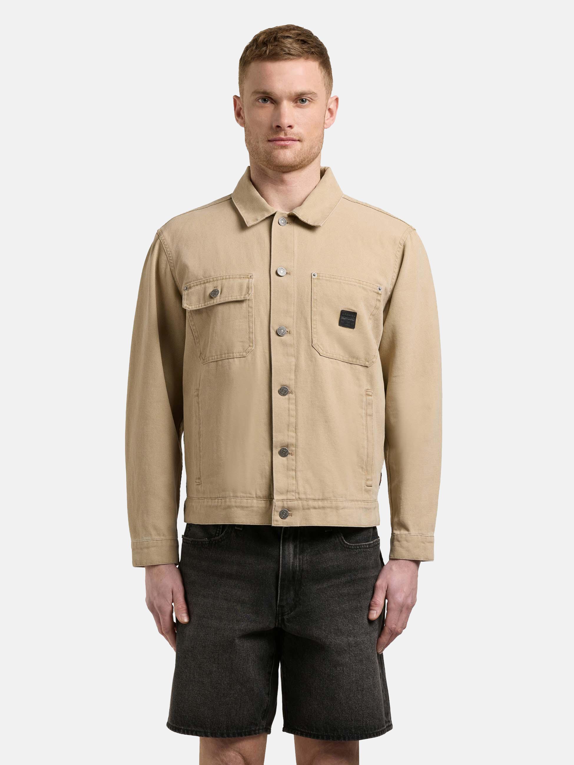 Jeansjacke mit Brusttaschen "Ronny" Beige