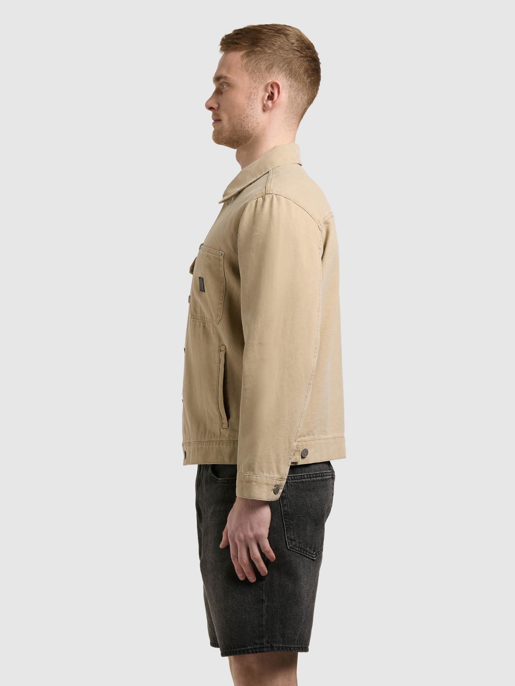 Jeansjacke mit Brusttaschen "Ronny" Beige