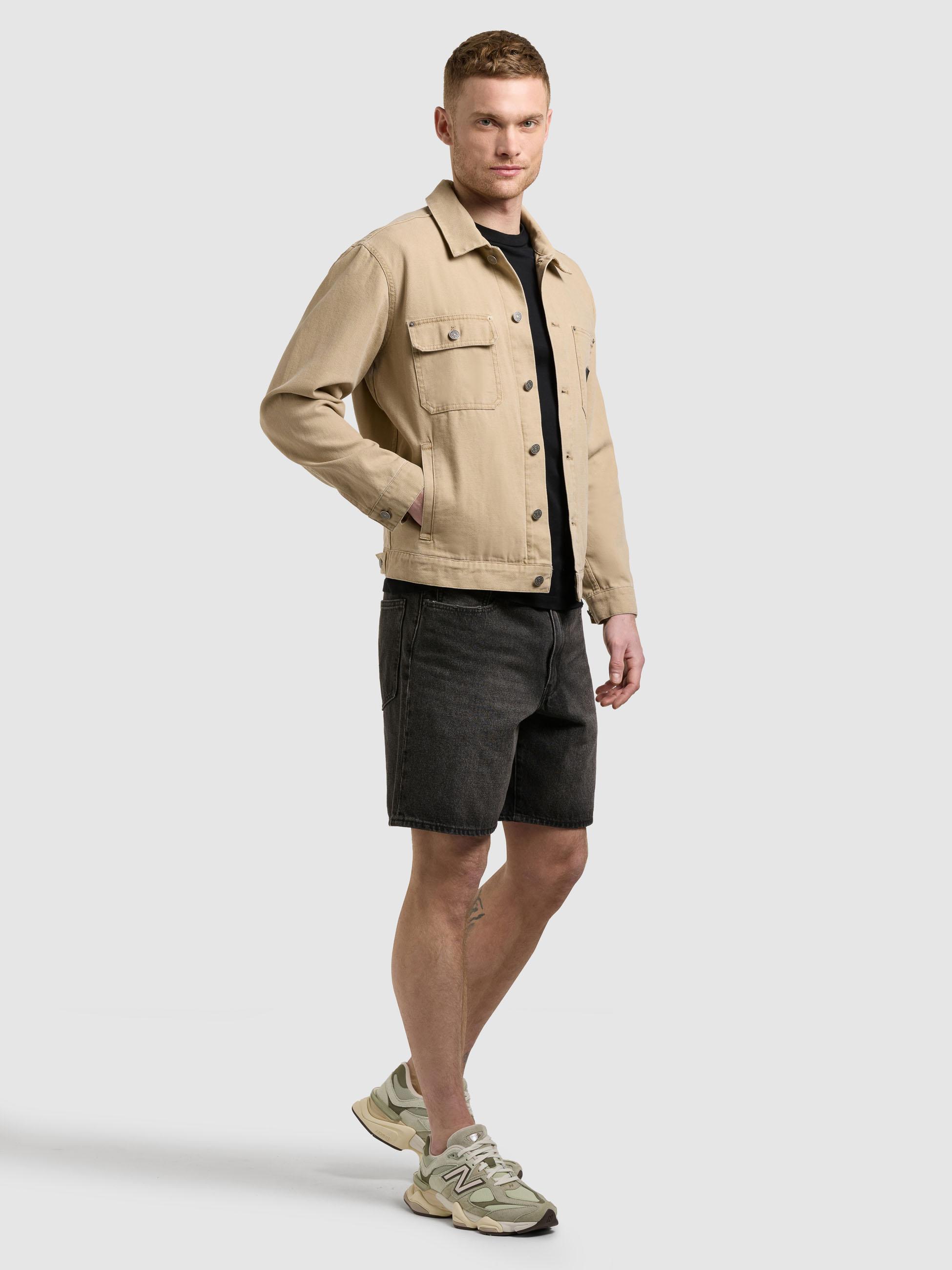 Jeansjacke mit Brusttaschen "Ronny" Beige