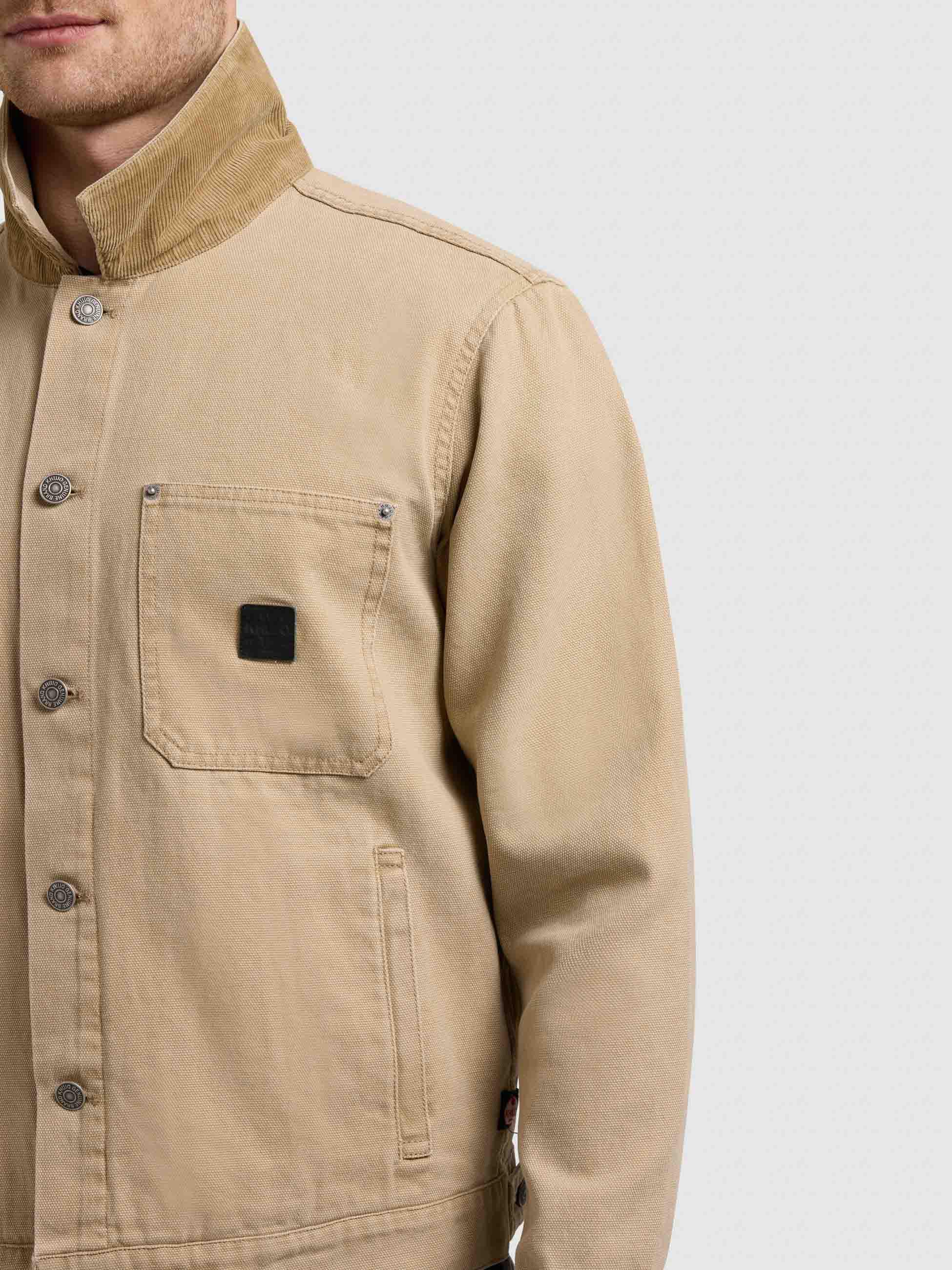 Jeansjacke mit Brusttaschen "Ronny" Beige