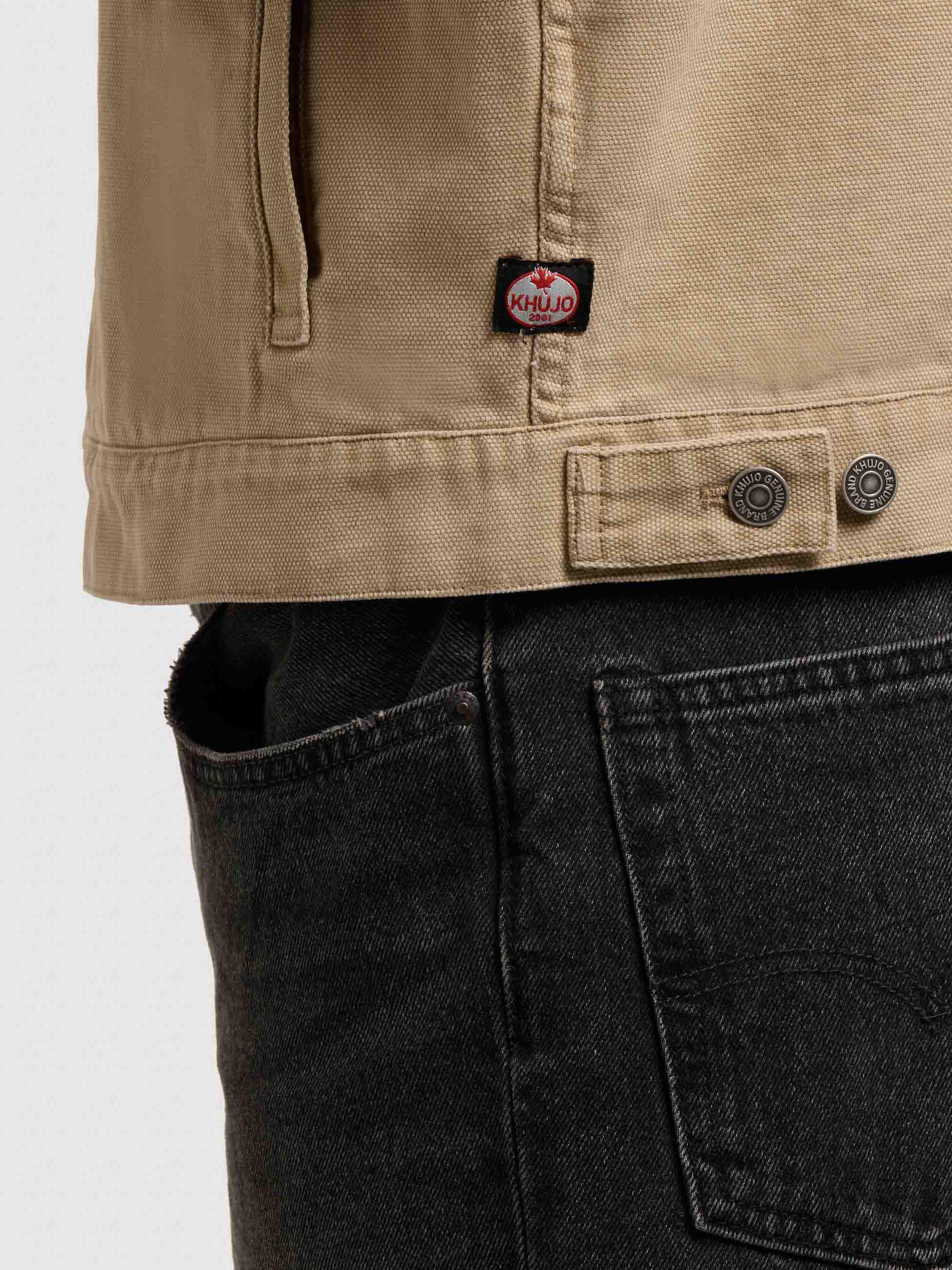 Jeansjacke mit Brusttaschen "Ronny" Beige