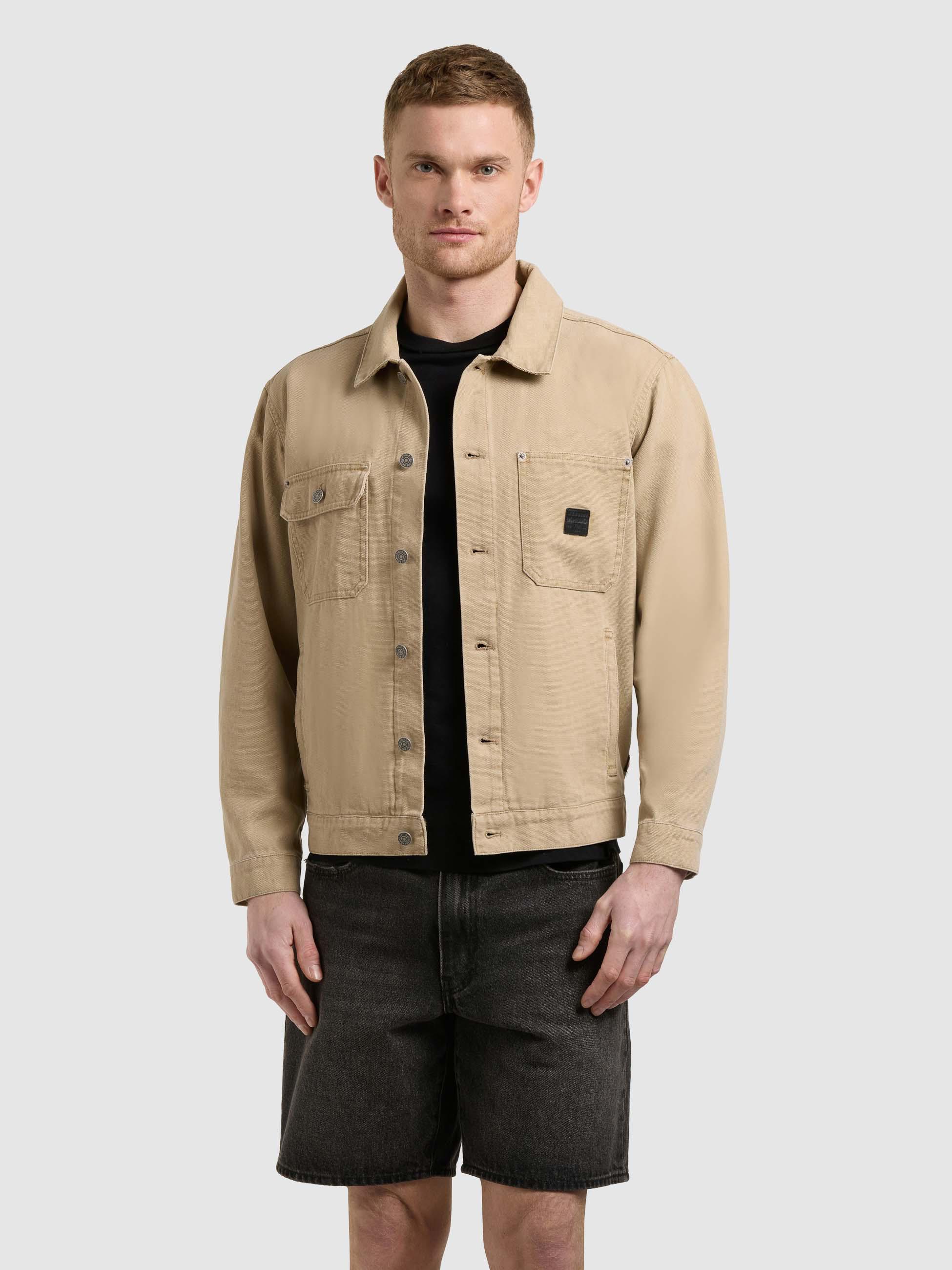 Jeansjacke mit Brusttaschen "Ronny" Beige