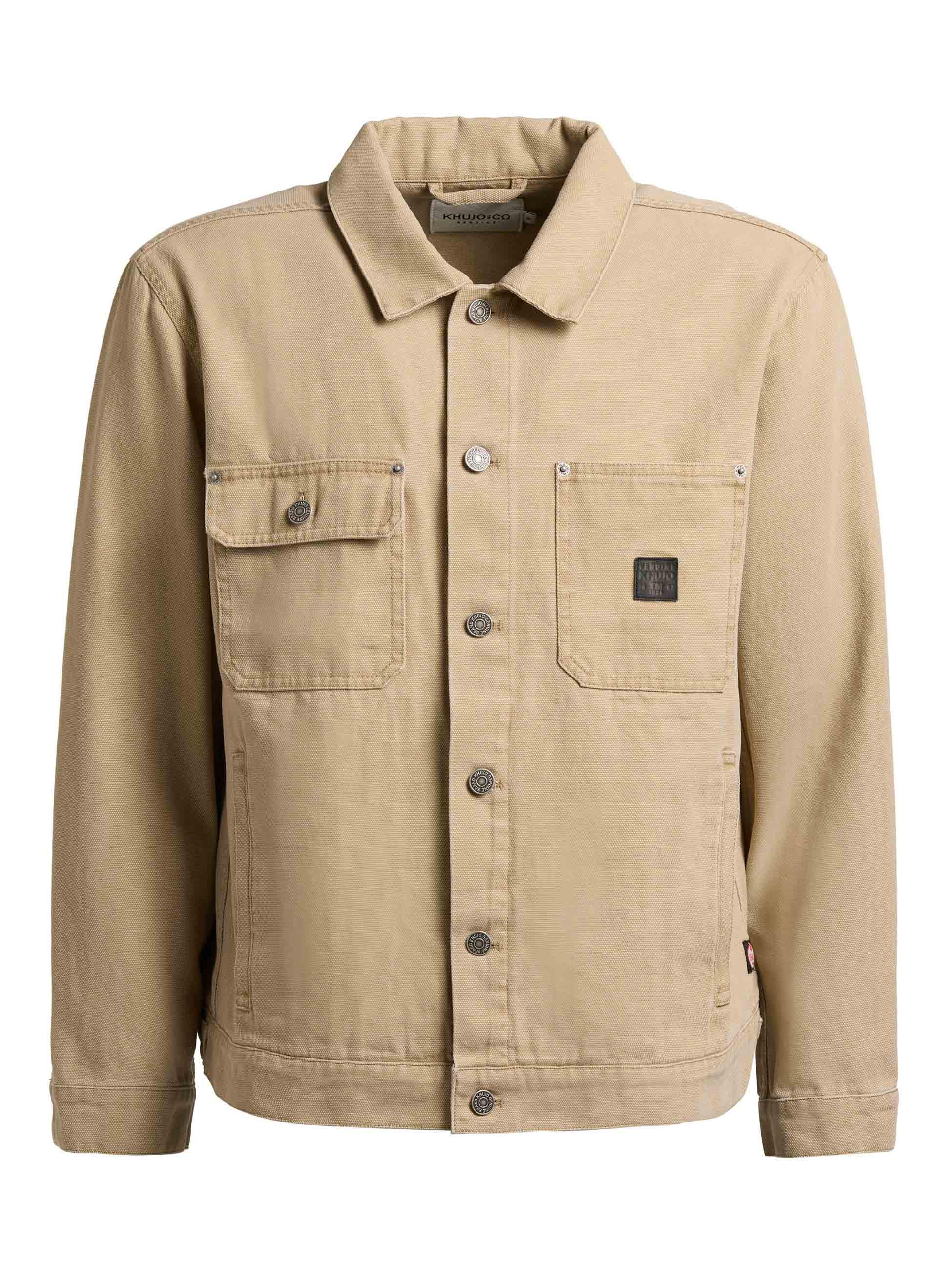 Jeansjacke mit Brusttaschen "Ronny" Beige