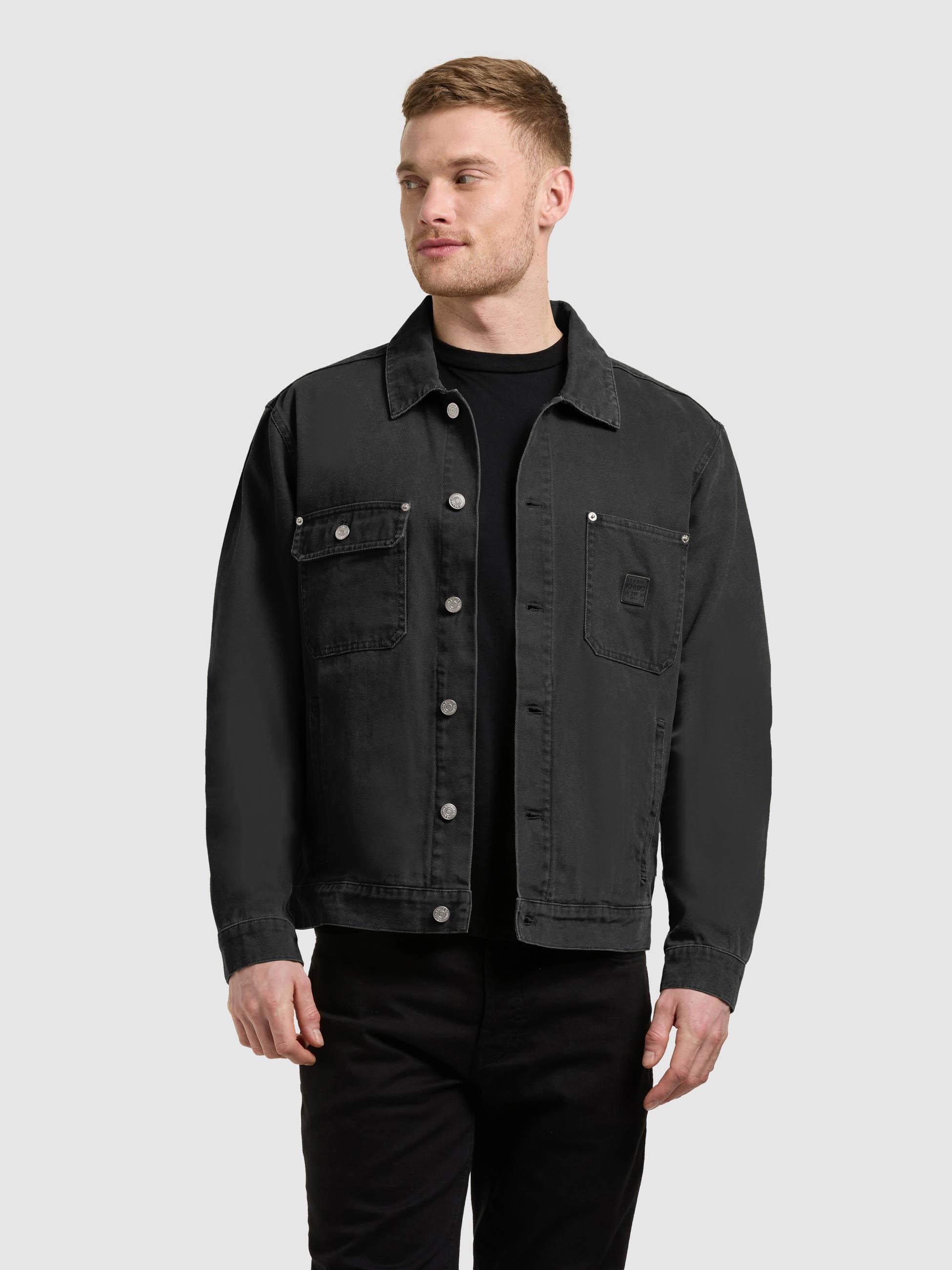 Jeansjacke mit Brusttaschen "Ronny" Black