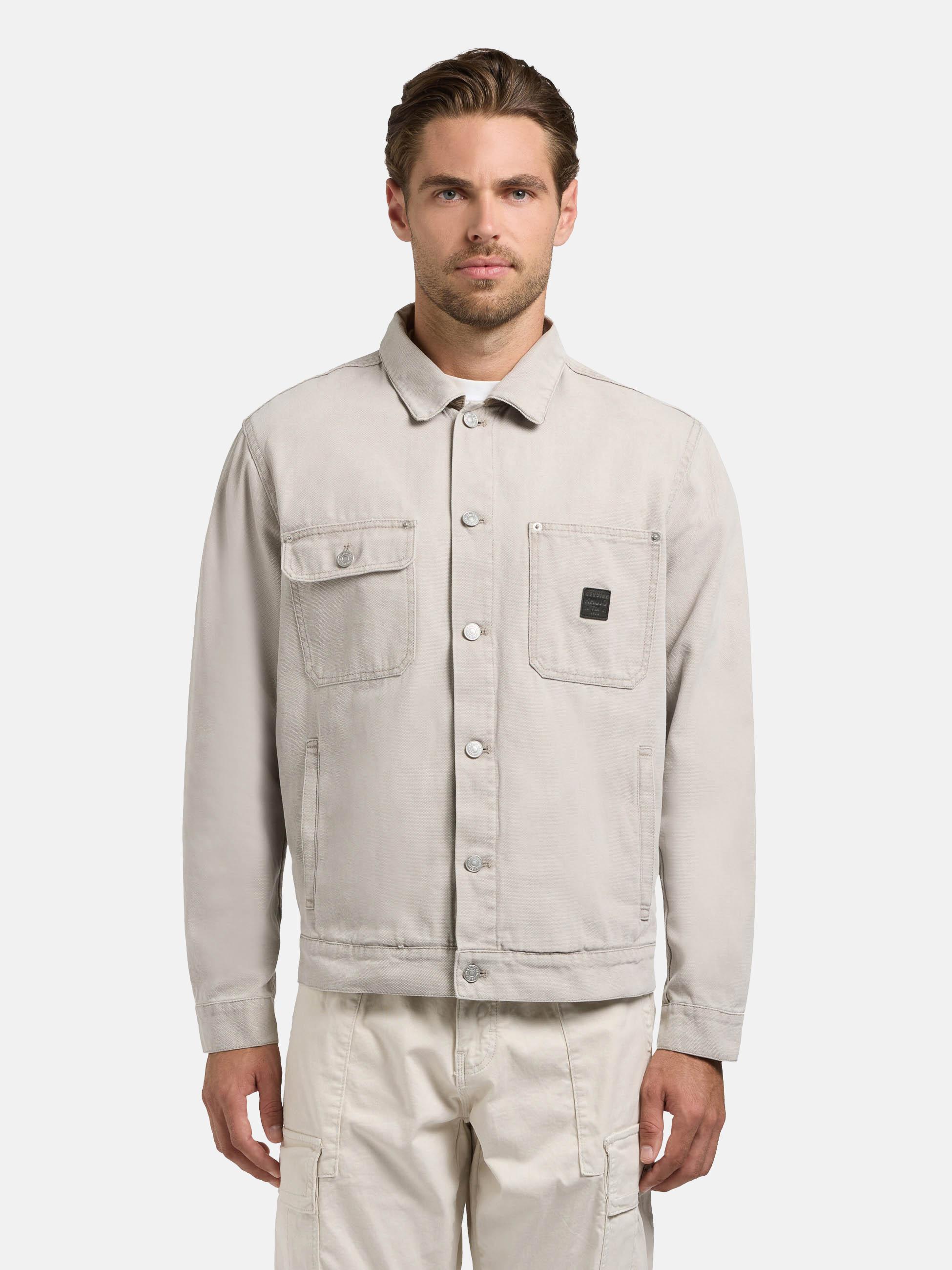Jeansjacke mit Brusttaschen "Ronny" Greige