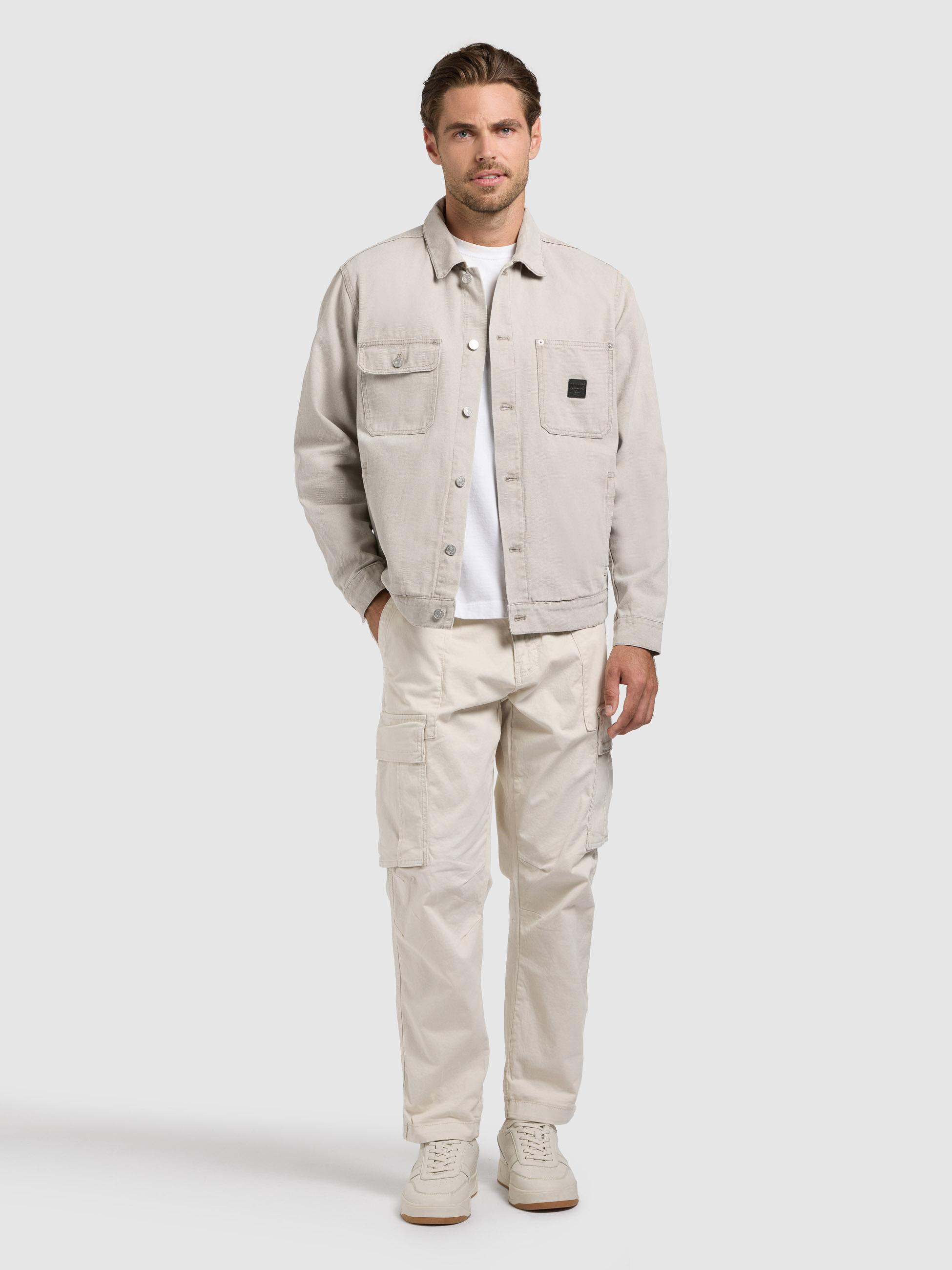 Jeansjacke mit Brusttaschen "Ronny" Greige