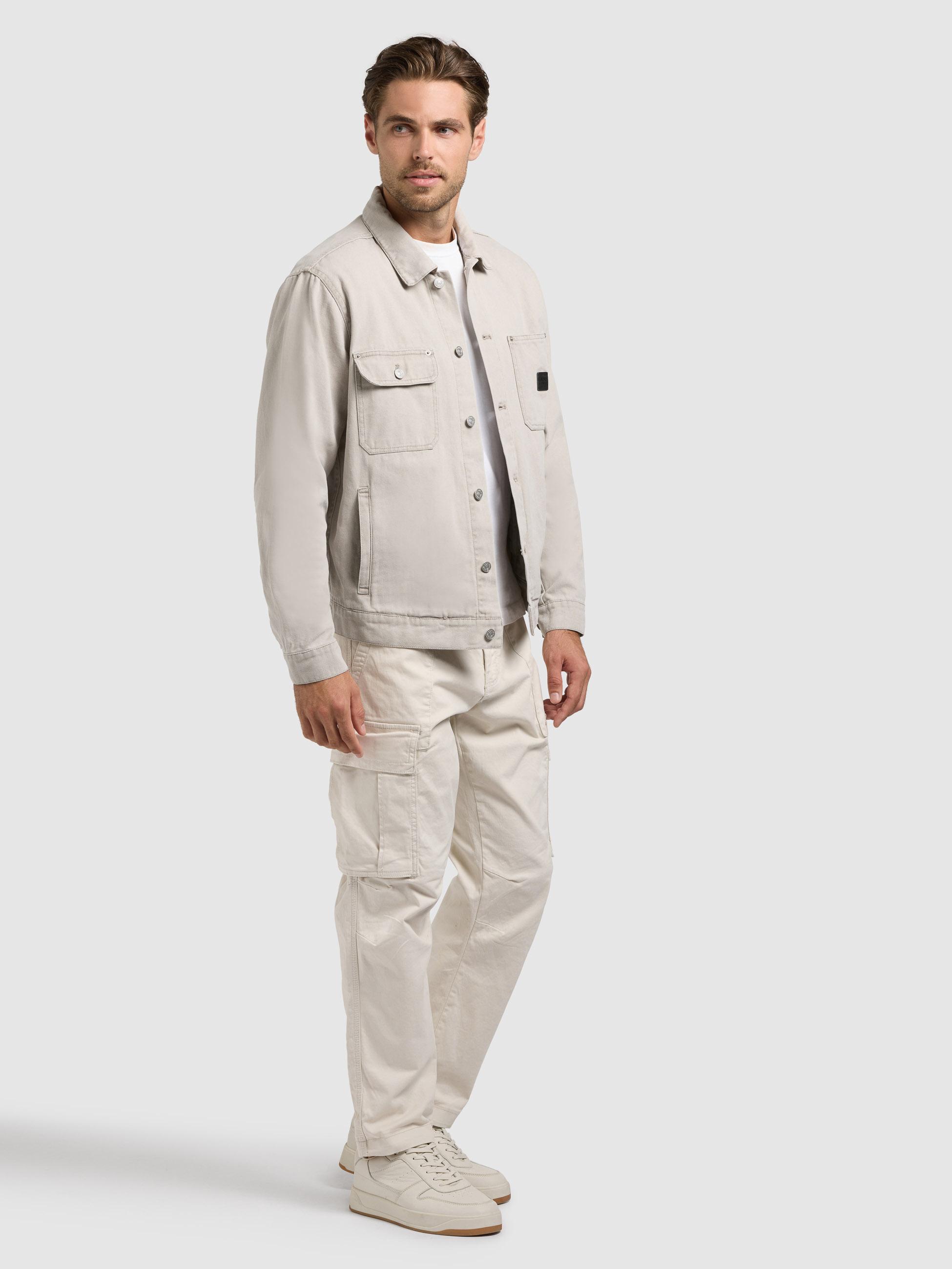 Jeansjacke mit Brusttaschen "Ronny" Greige