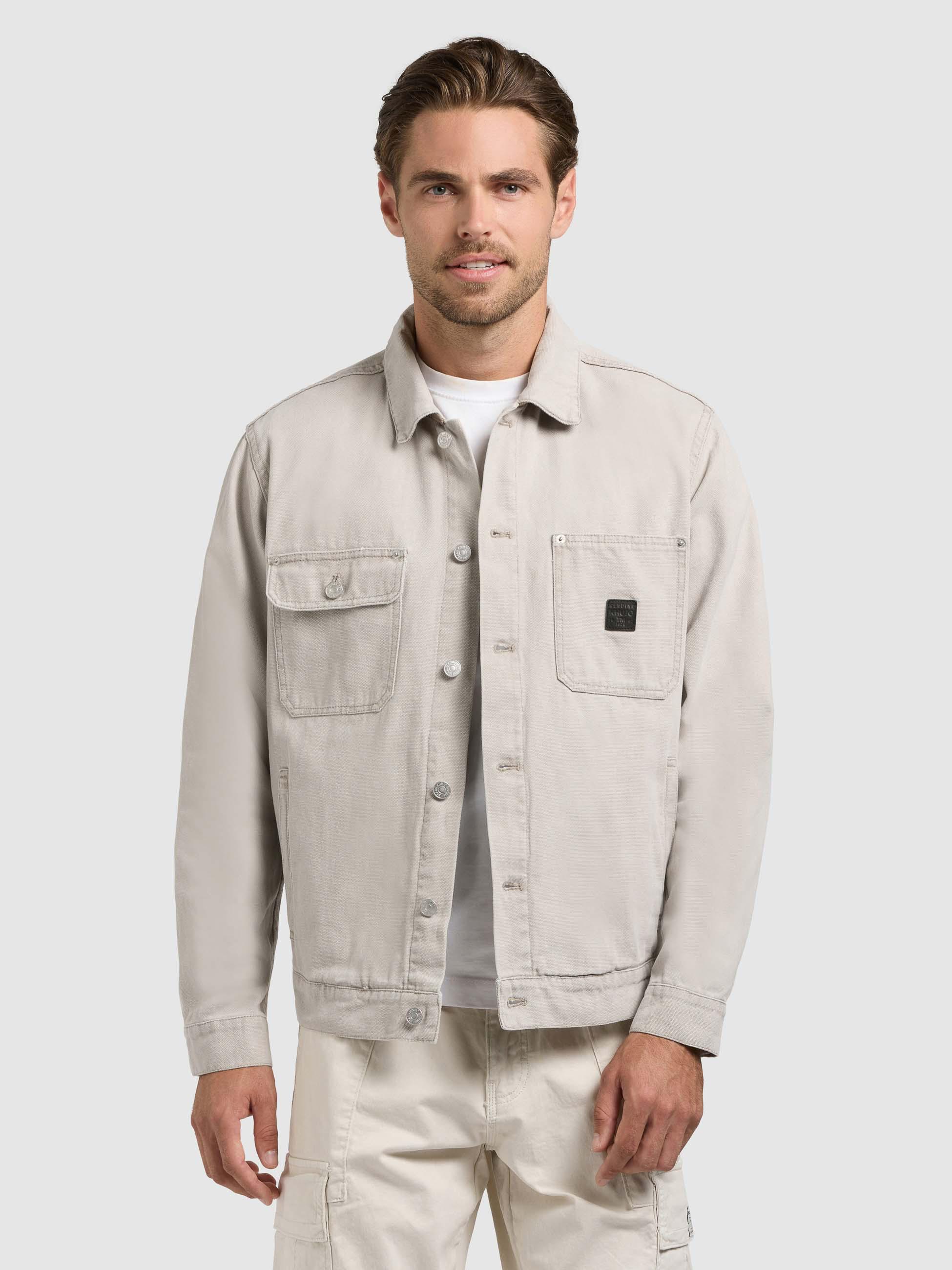 Jeansjacke mit Brusttaschen "Ronny" Greige