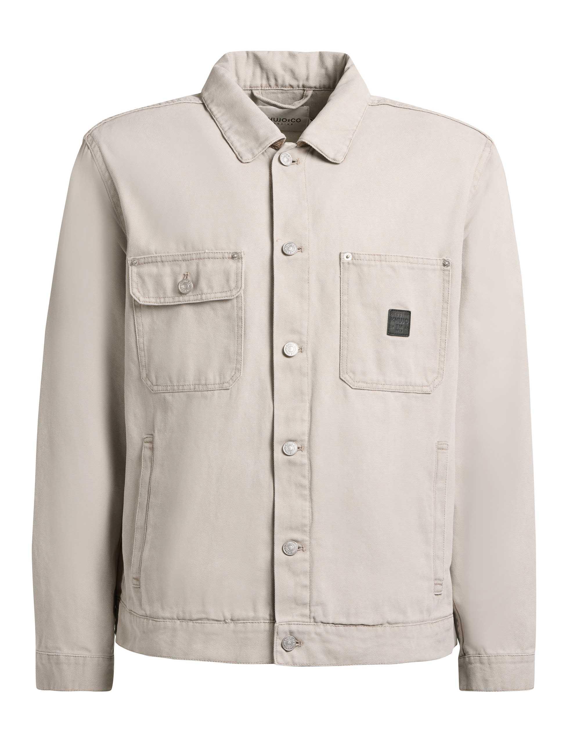 Jeansjacke mit Brusttaschen "Ronny" Greige