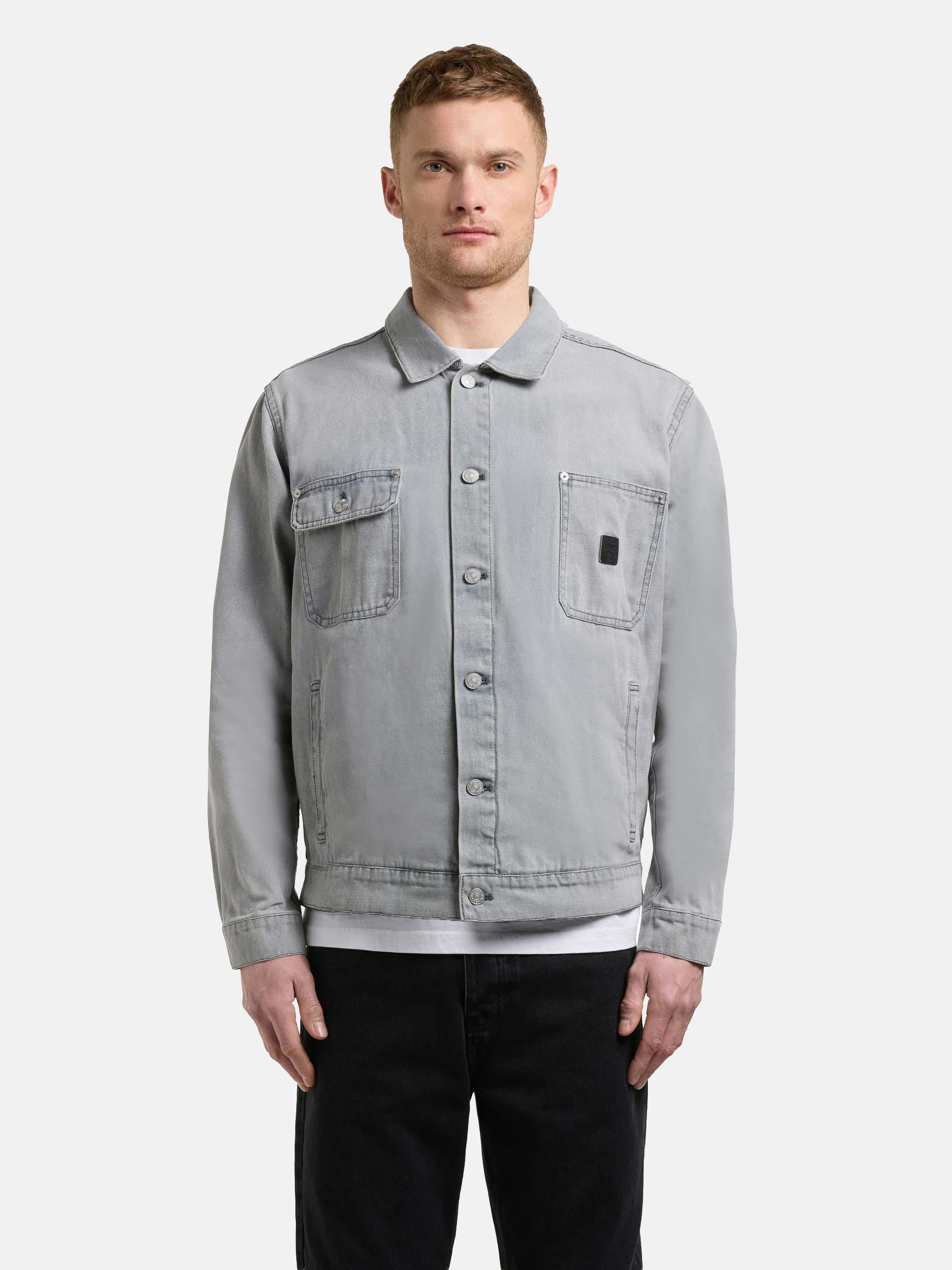 Jeansjacke mit Brusttaschen "Ronny" Light Grey