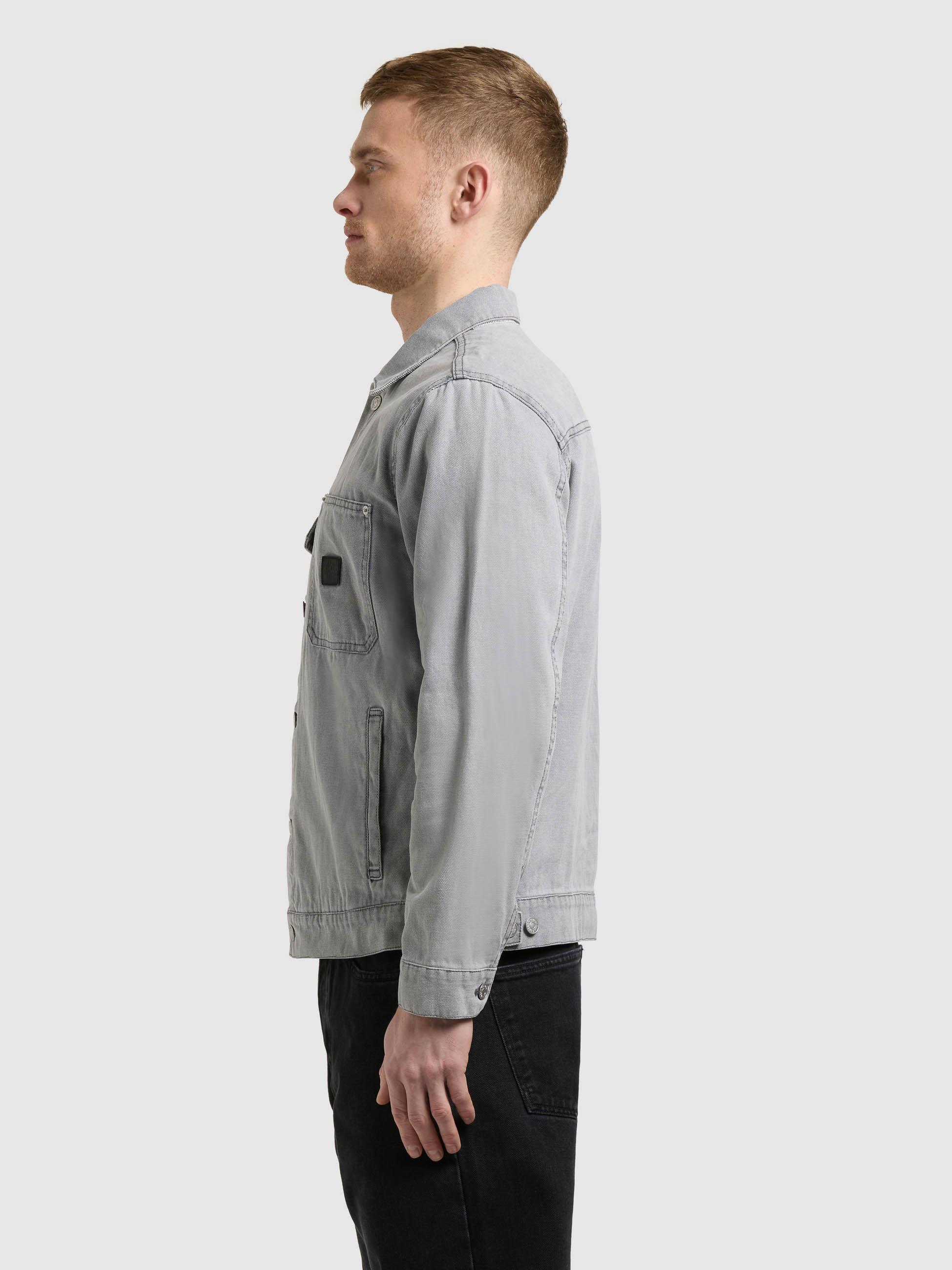 Jeansjacke mit Brusttaschen "Ronny" Light Grey