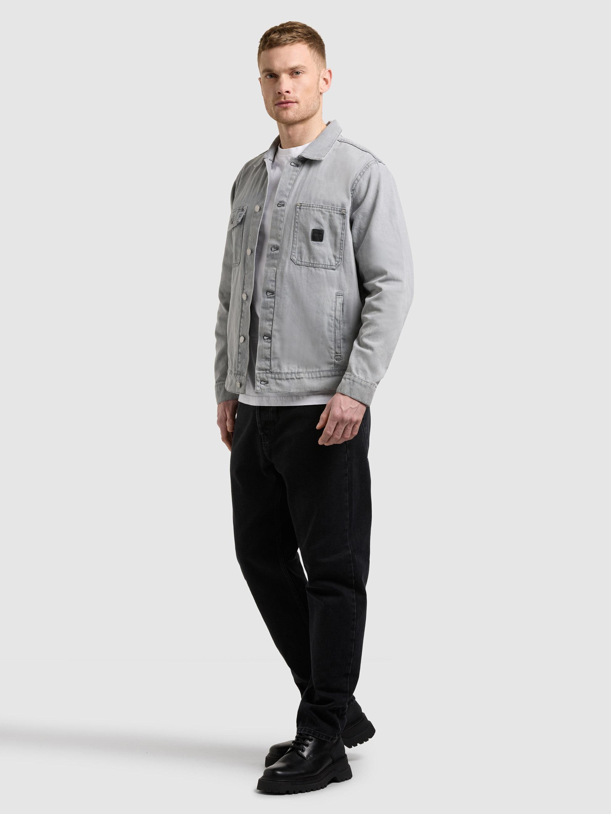 Jeansjacke mit Brusttaschen "Ronny" Light Grey
