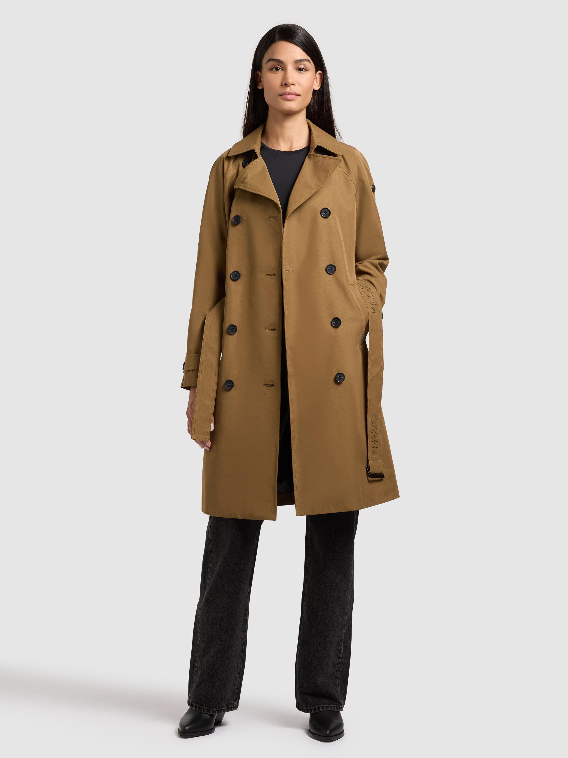 Klassischer Trenchcoat "Rula2" Canary Green
