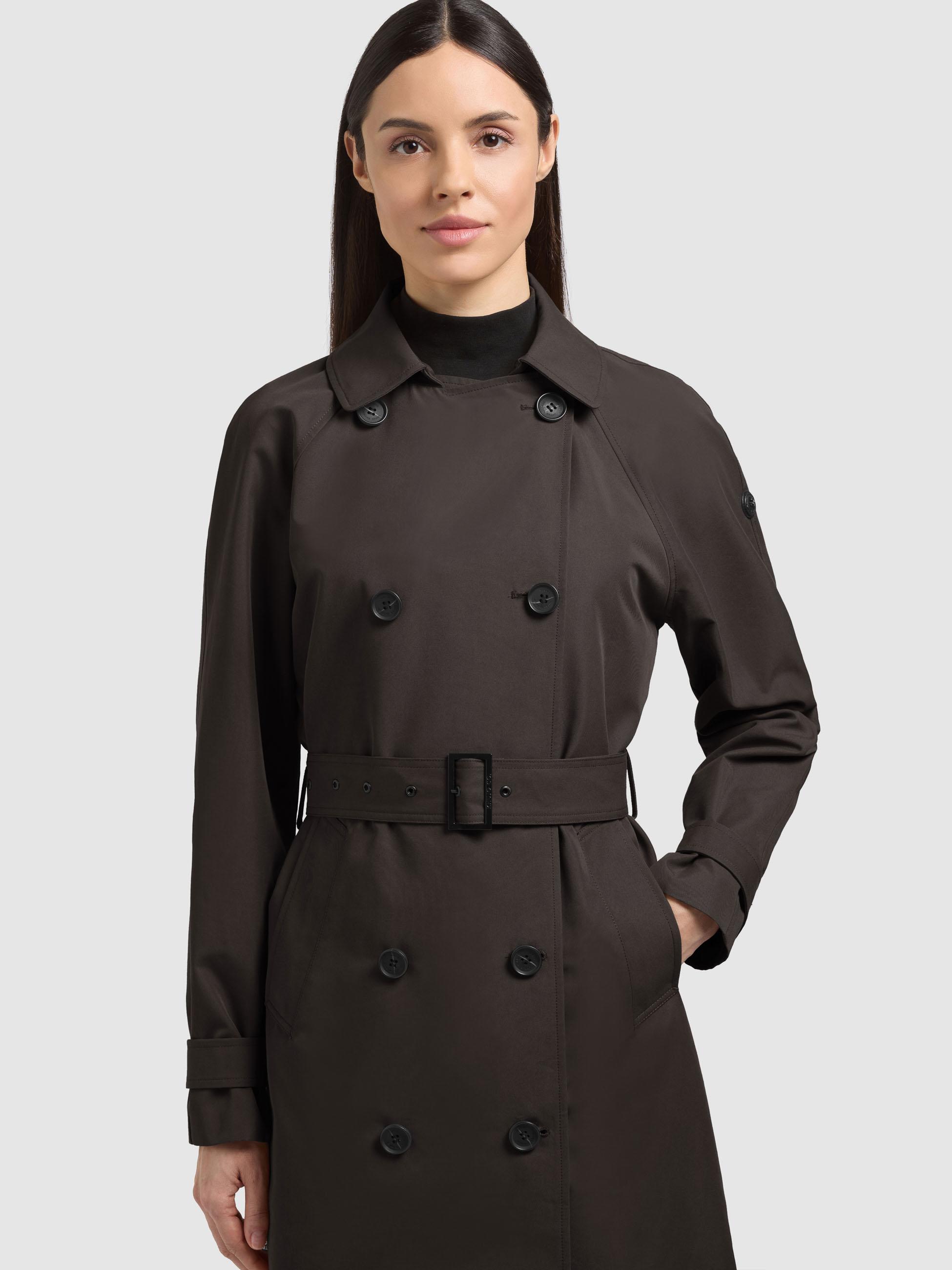 Klassischer Trenchcoat "Rula2" Dark Grey