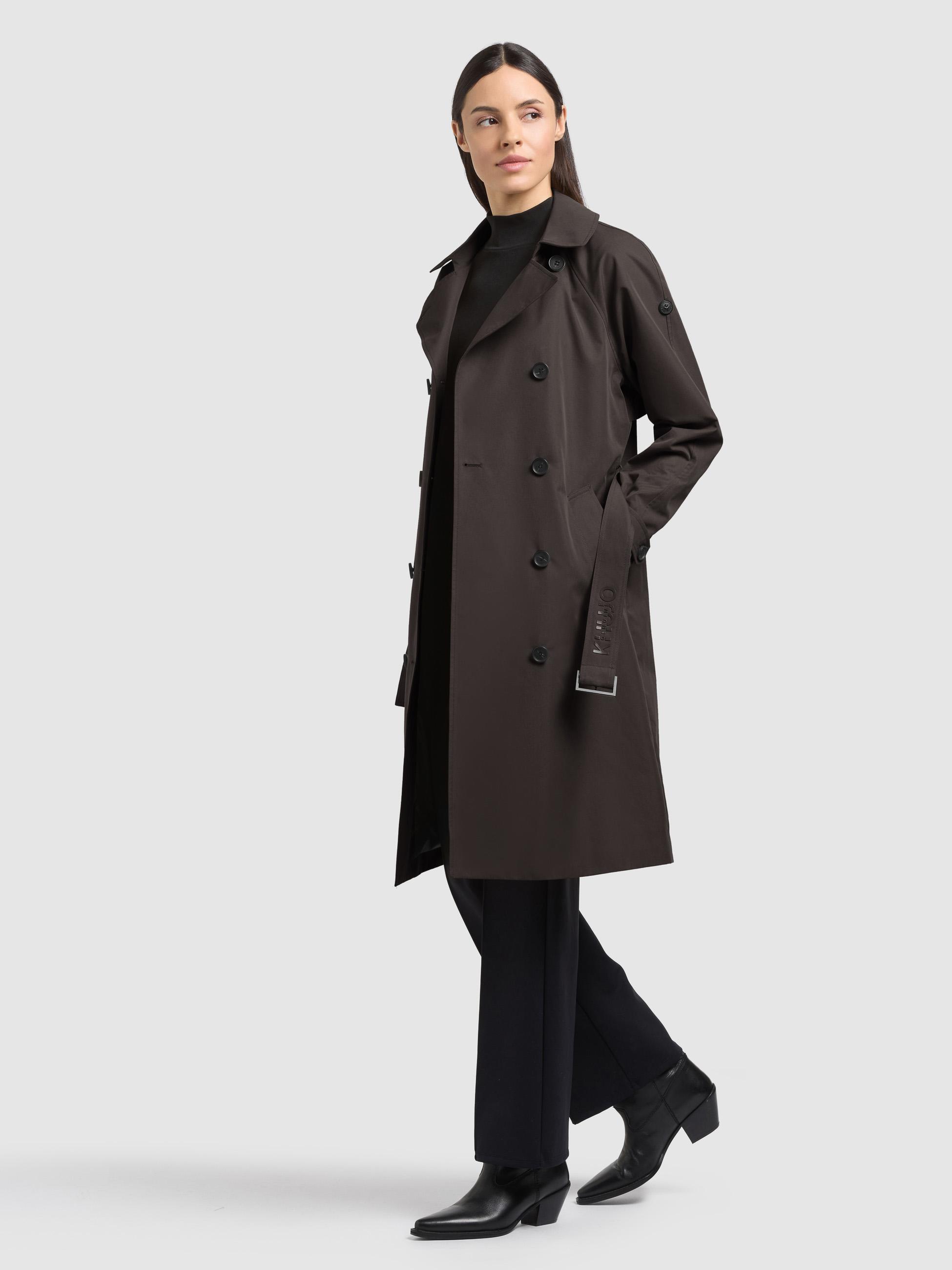 Klassischer Trenchcoat "Rula2" Dark Grey