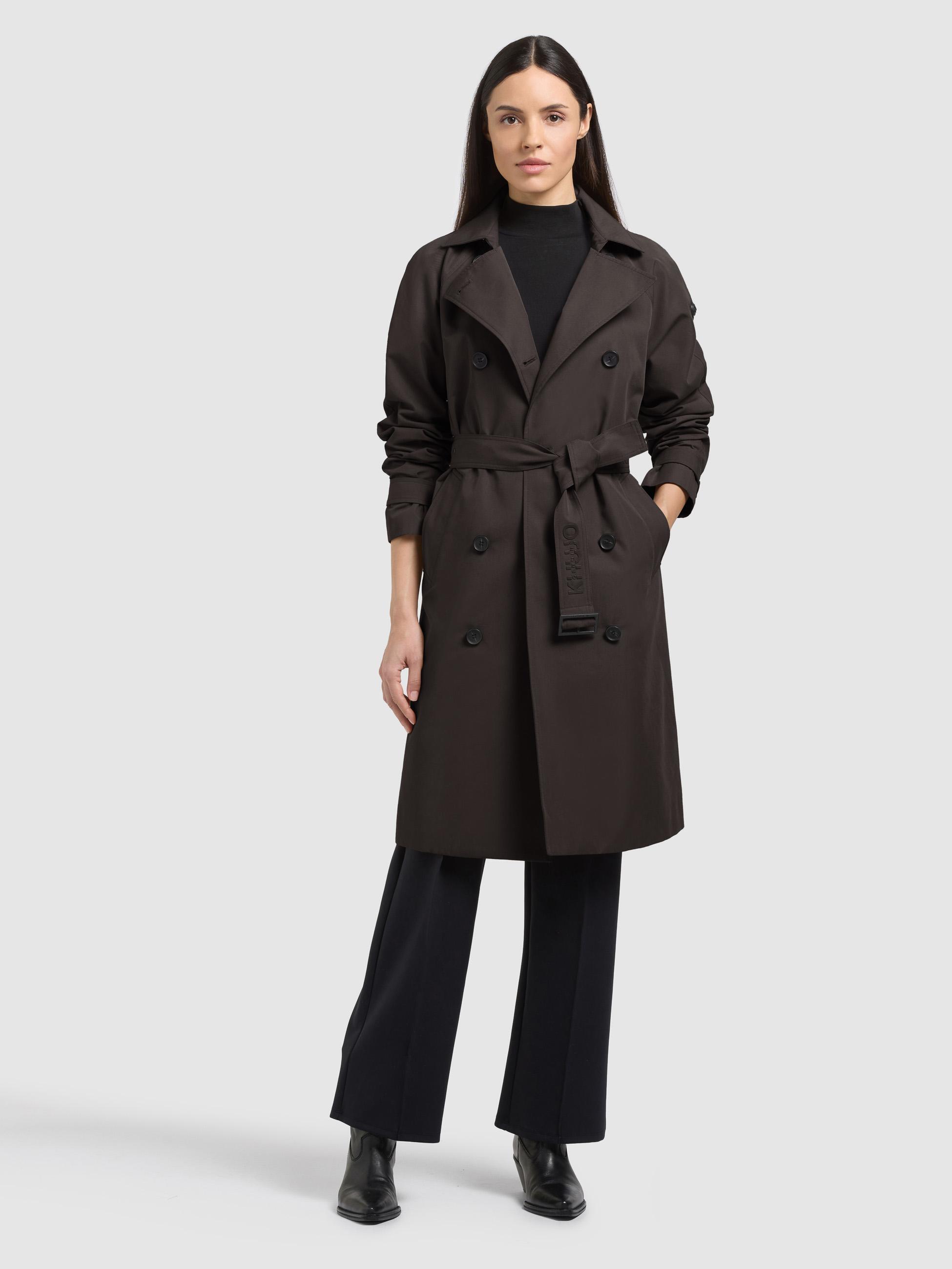 Klassischer Trenchcoat "Rula2" Dark Grey