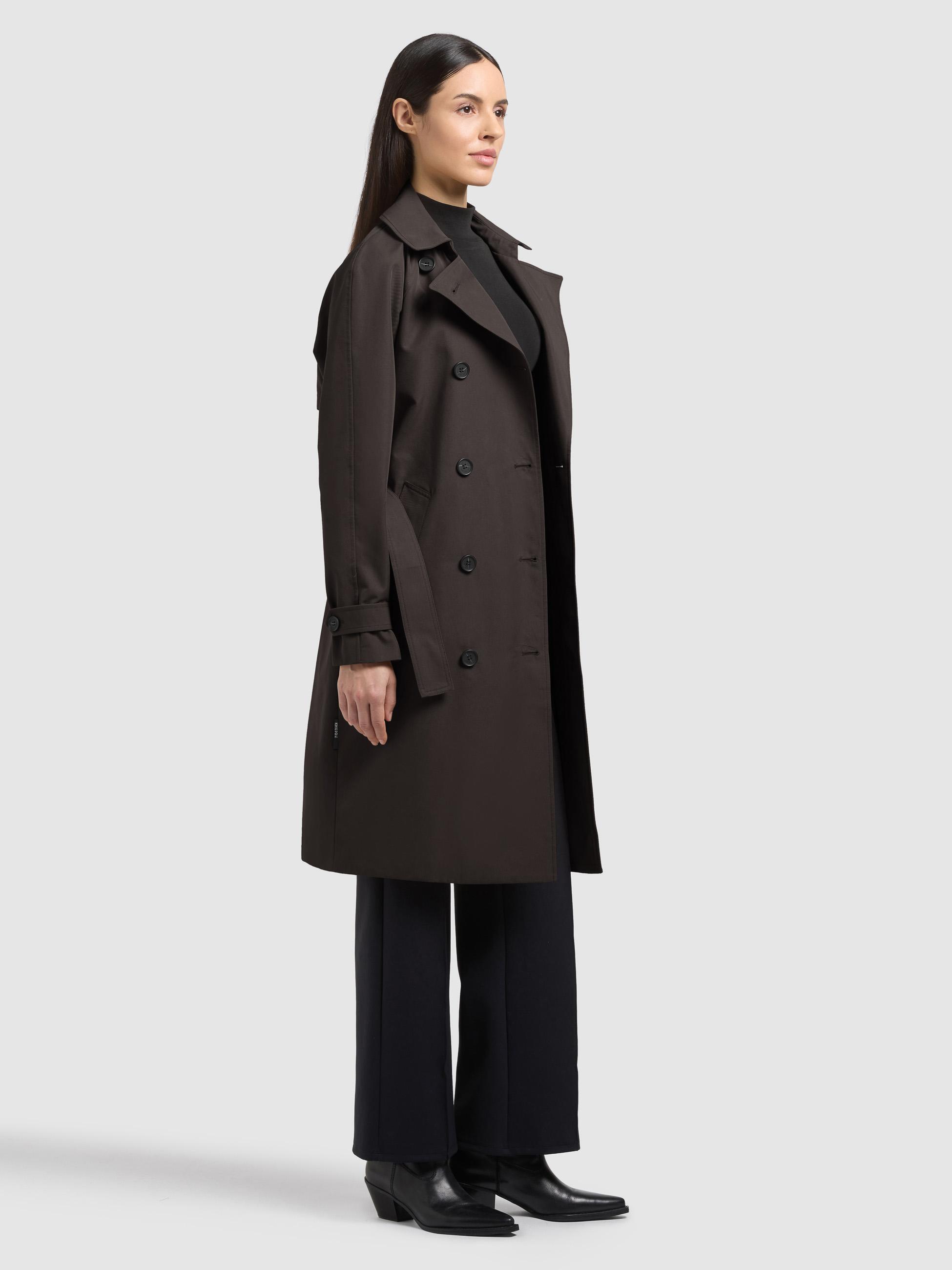 Klassischer Trenchcoat "Rula2" Dark Grey