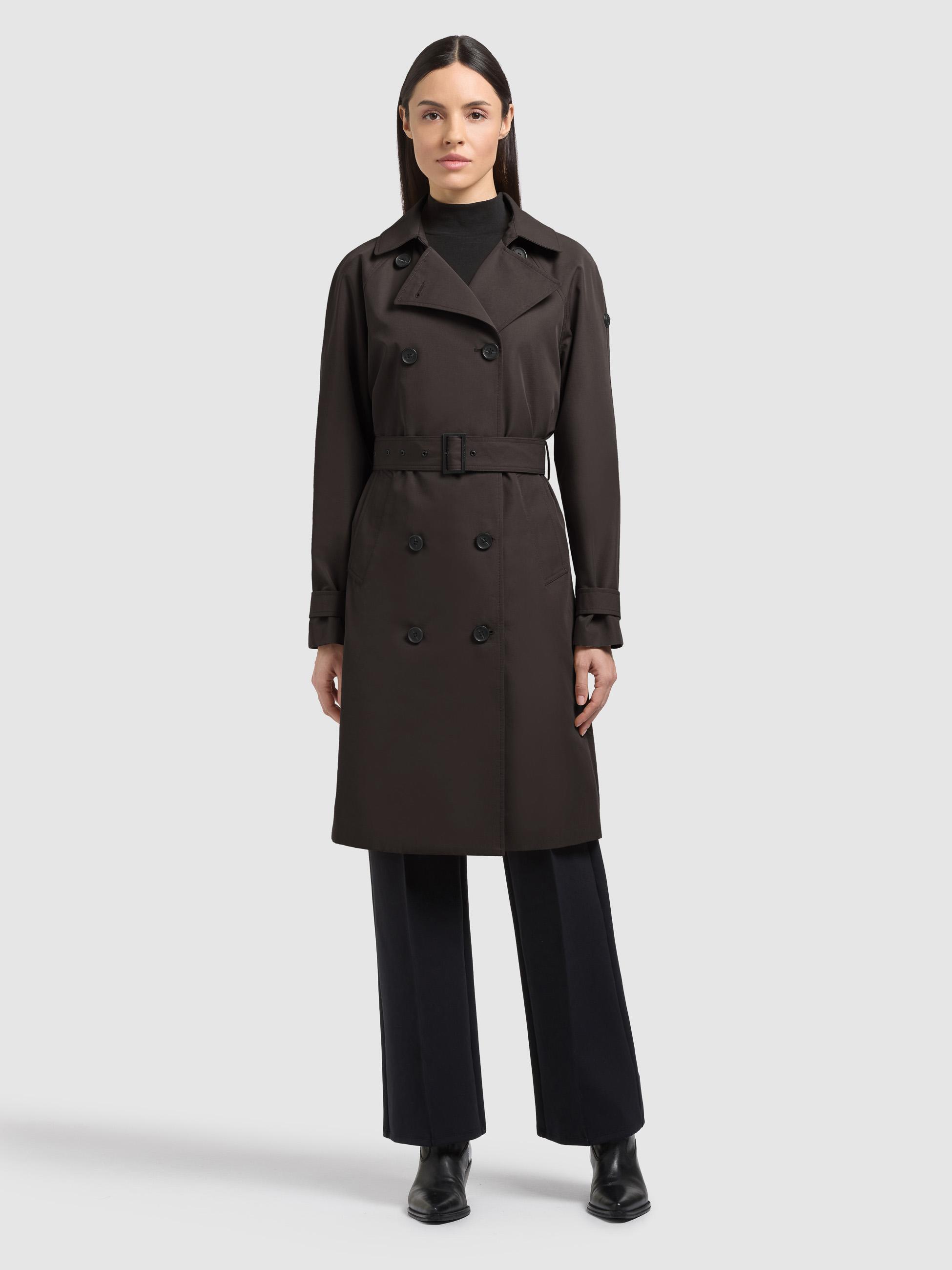 Klassischer Trenchcoat "Rula2" Dark Grey