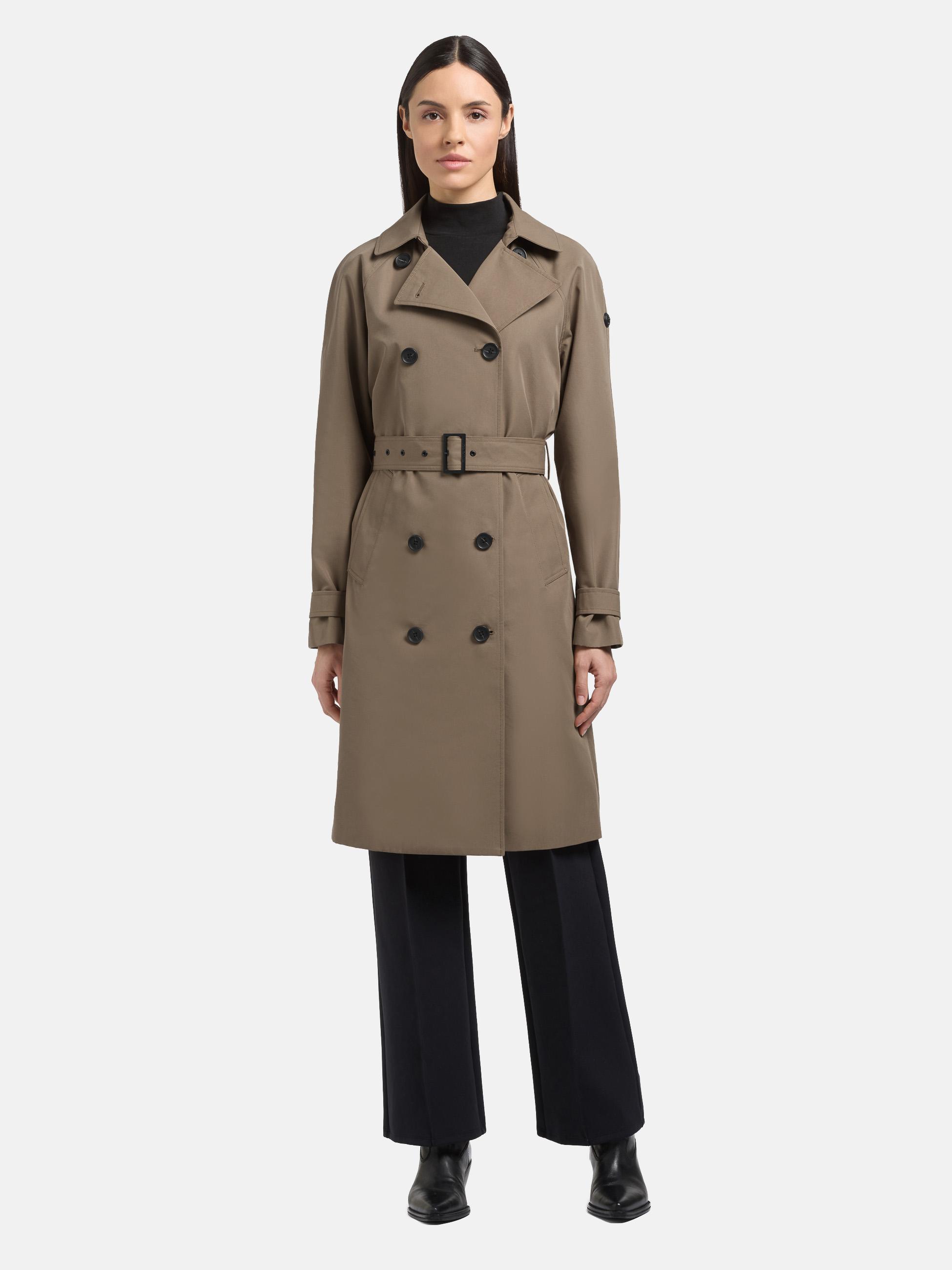 Klassischer Trenchcoat "Rula2" Latte Brown