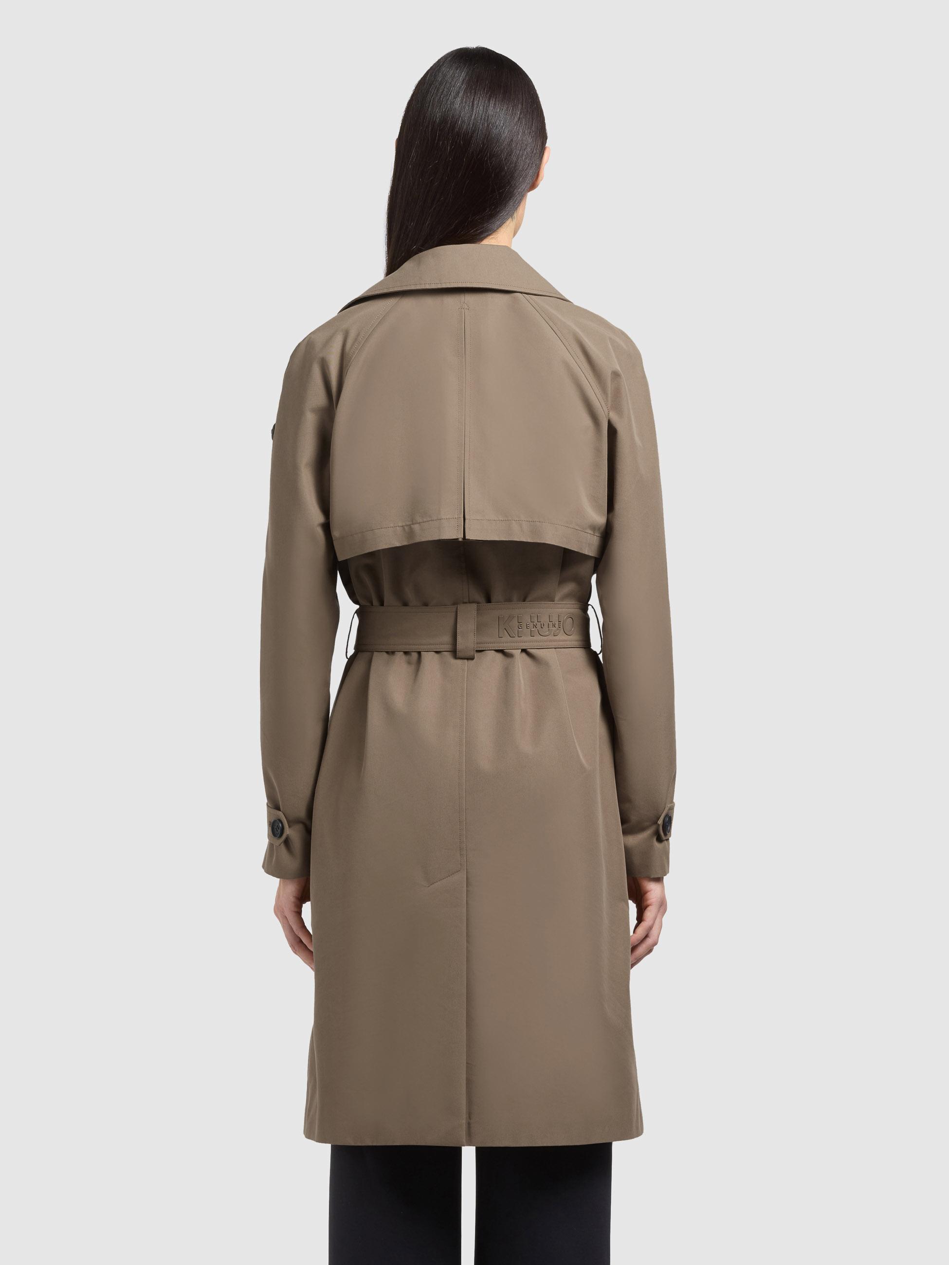 Klassischer Trenchcoat "Rula2" Latte Brown