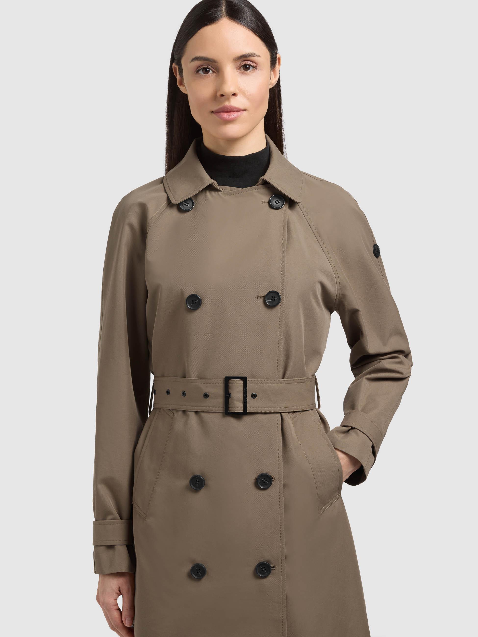 Klassischer Trenchcoat "Rula2" Latte Brown