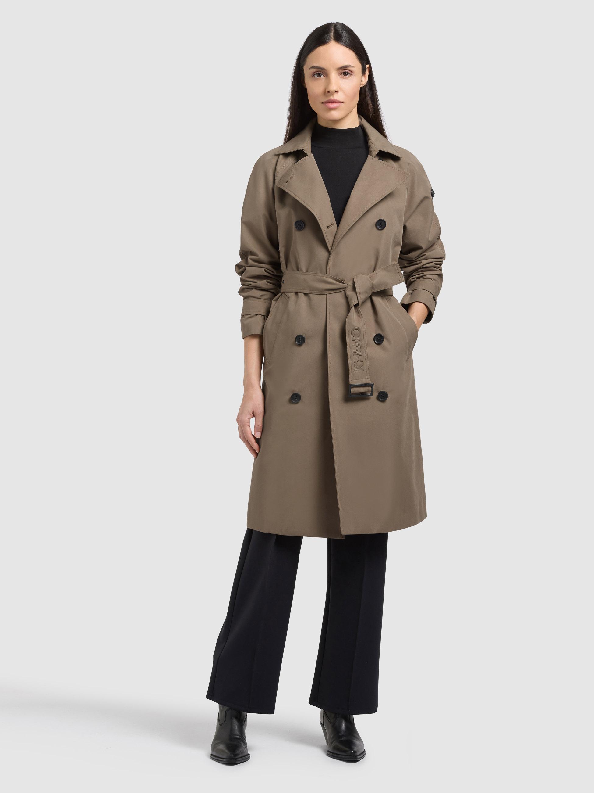 Klassischer Trenchcoat "Rula2" Latte Brown