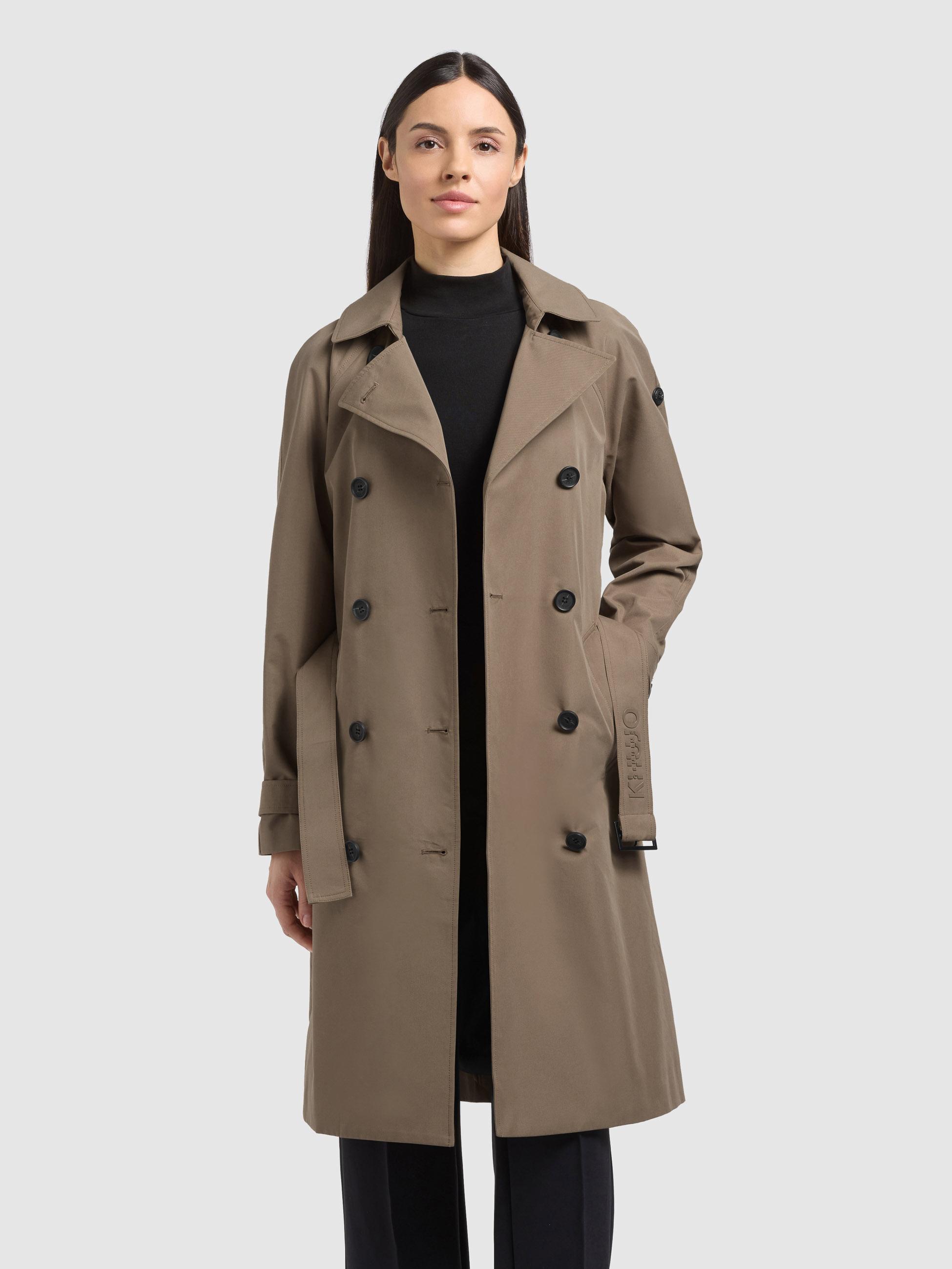 Klassischer Trenchcoat "Rula2" Latte Brown