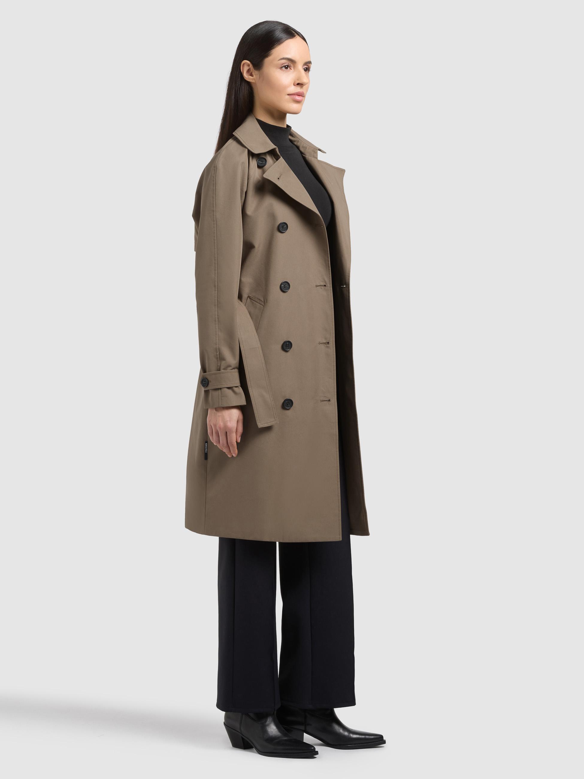 Klassischer Trenchcoat "Rula2" Latte Brown