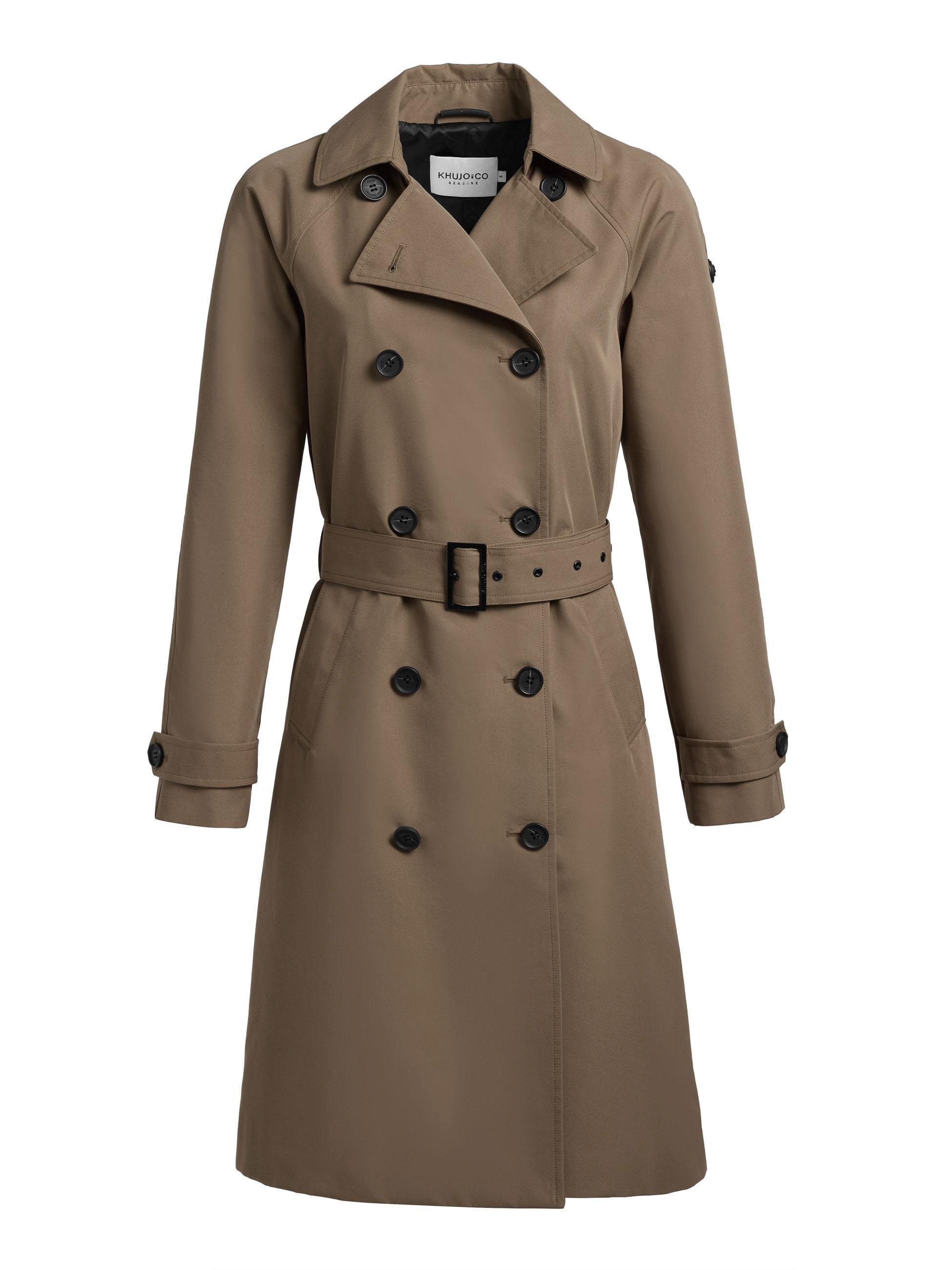 Klassischer Trenchcoat "Rula2" Latte Brown