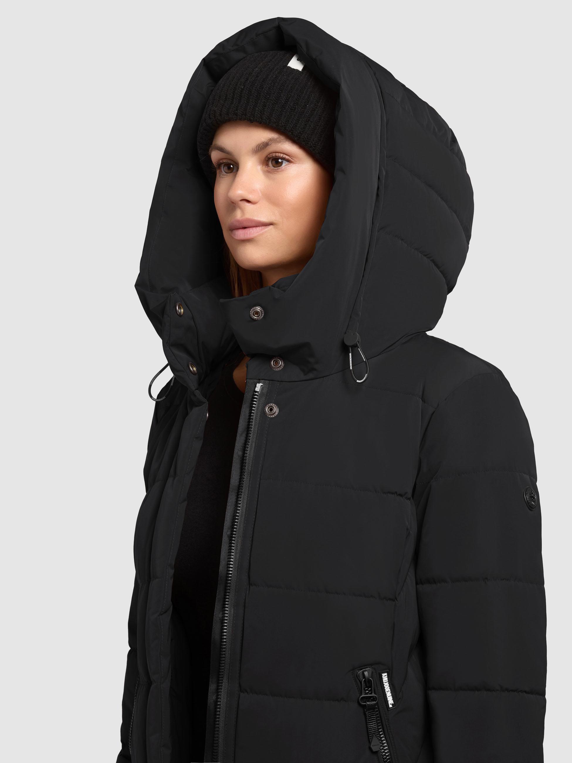 Warmer Steppmantel mit Kapuze Sensy-YM Black