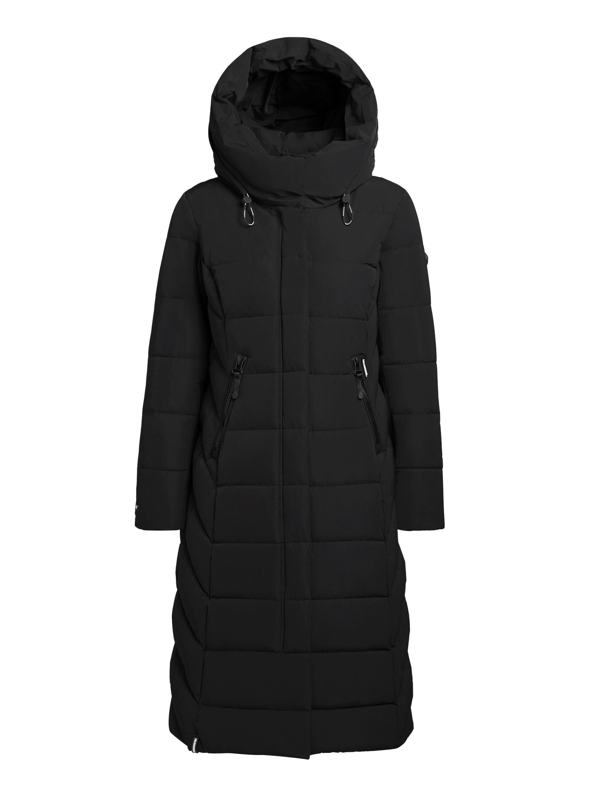 Warmer Steppmantel mit Kapuze Sensy-YM Black
