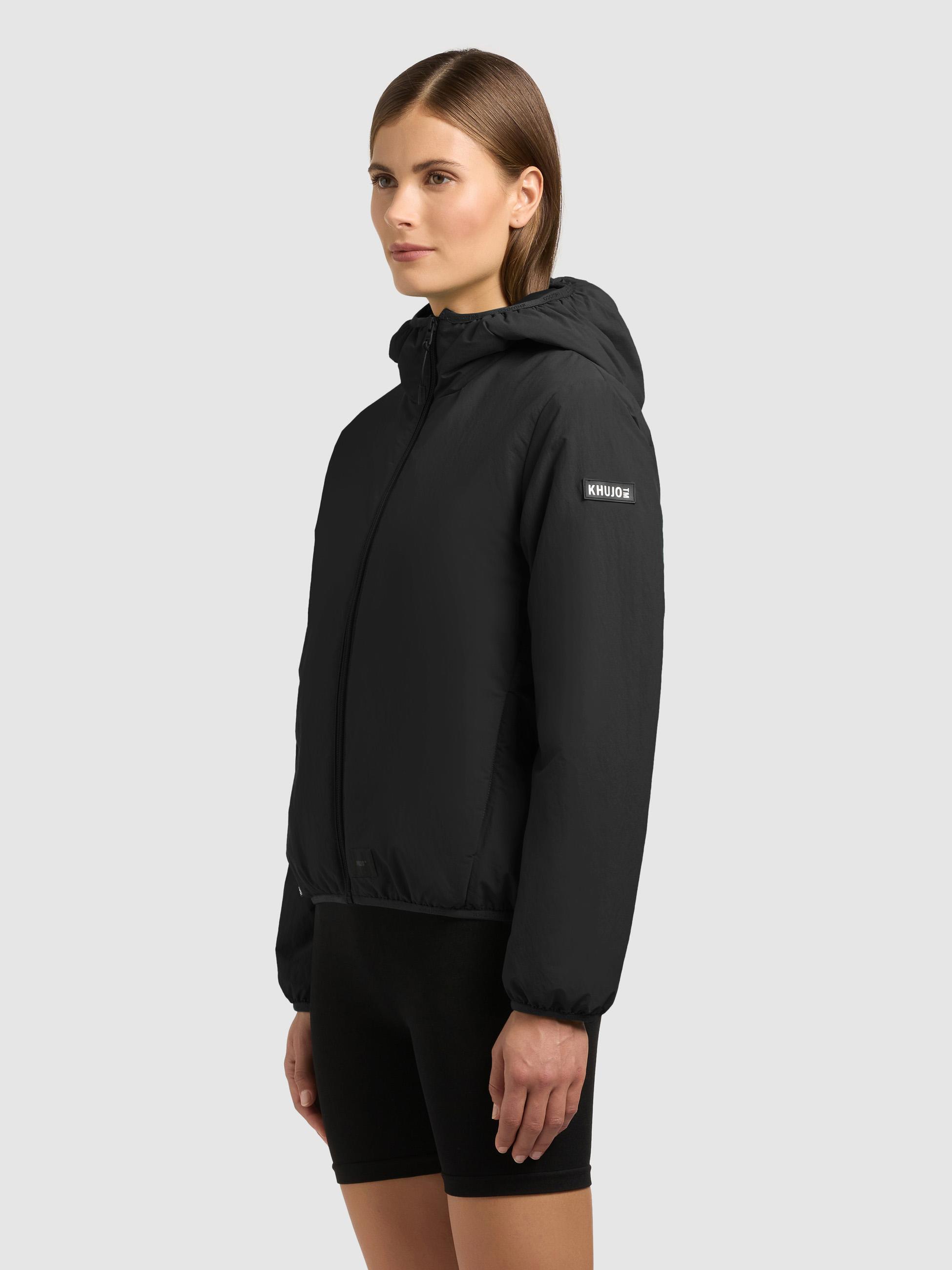 Packbare Übergangsjacke mit Umhängetasche "Shelly2" Black