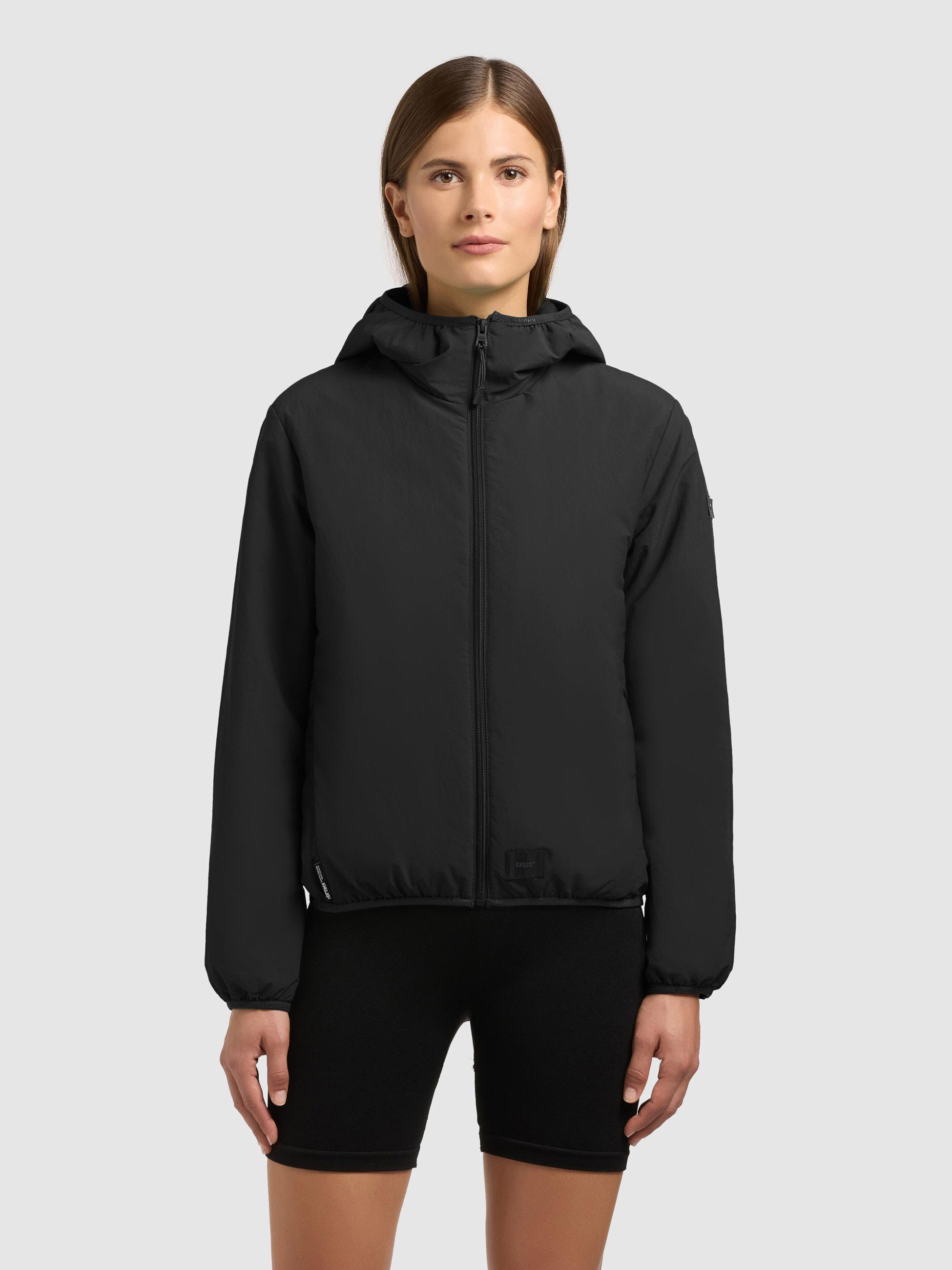 Packbare Übergangsjacke mit Umhängetasche "Shelly2" Black