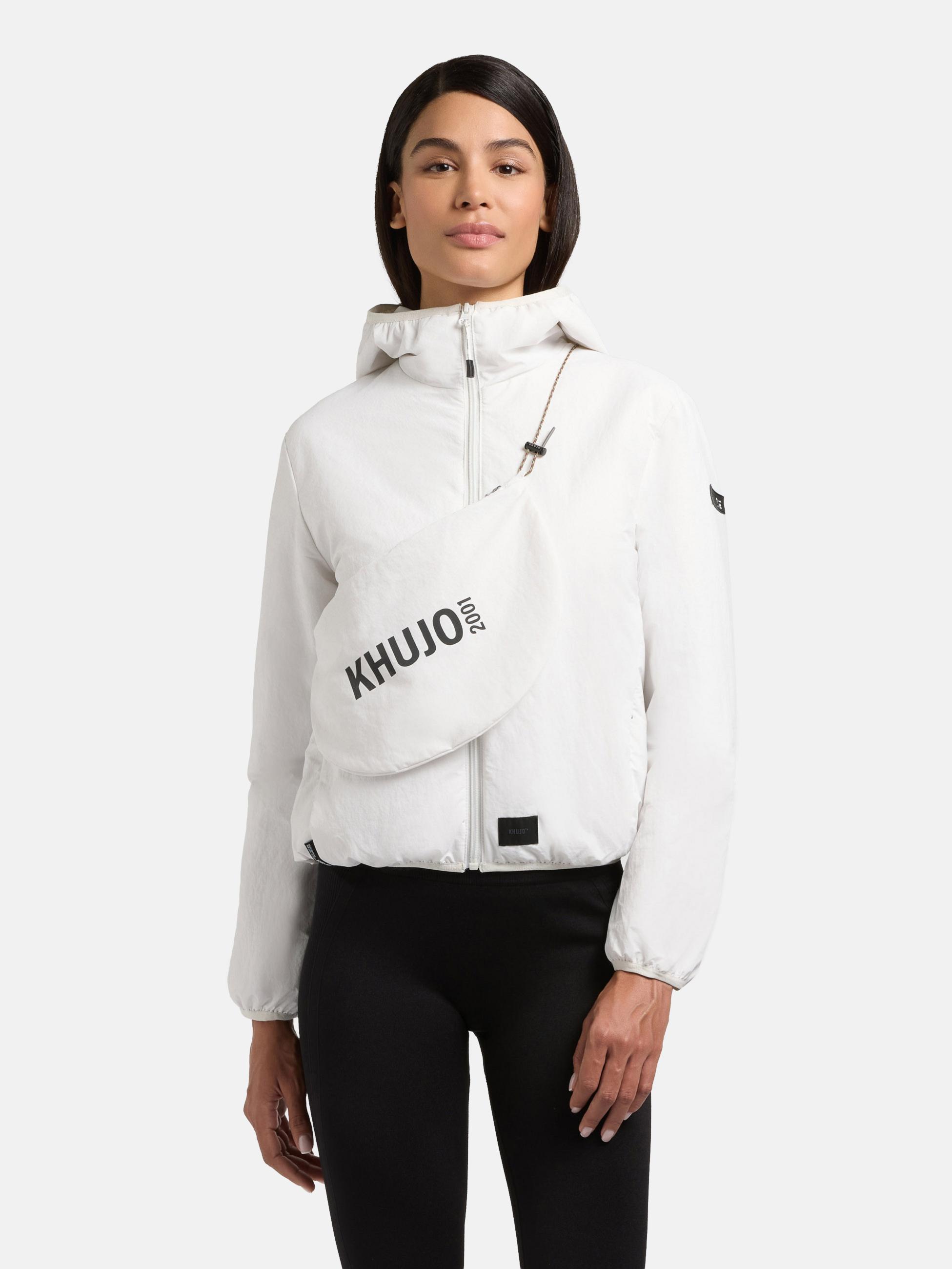 Packbare Übergangsjacke mit Umhängetasche "Shelly2" Offwhite