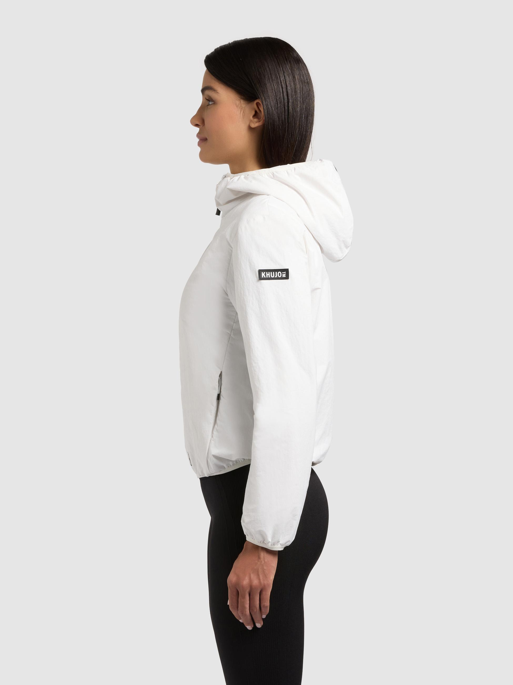 Packbare Übergangsjacke mit Umhängetasche "Shelly2" Offwhite