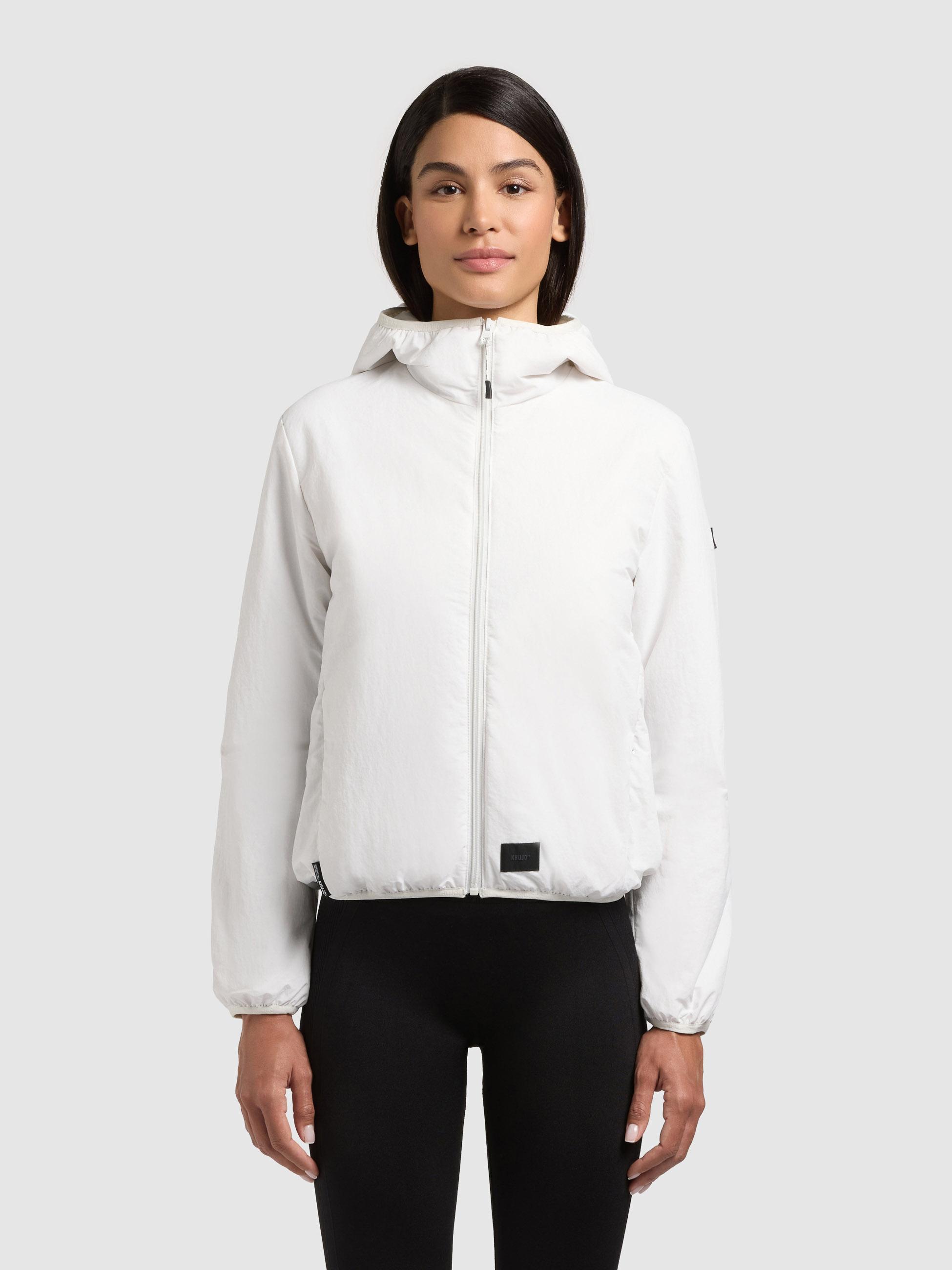 Packbare Übergangsjacke mit Umhängetasche "Shelly2" Offwhite