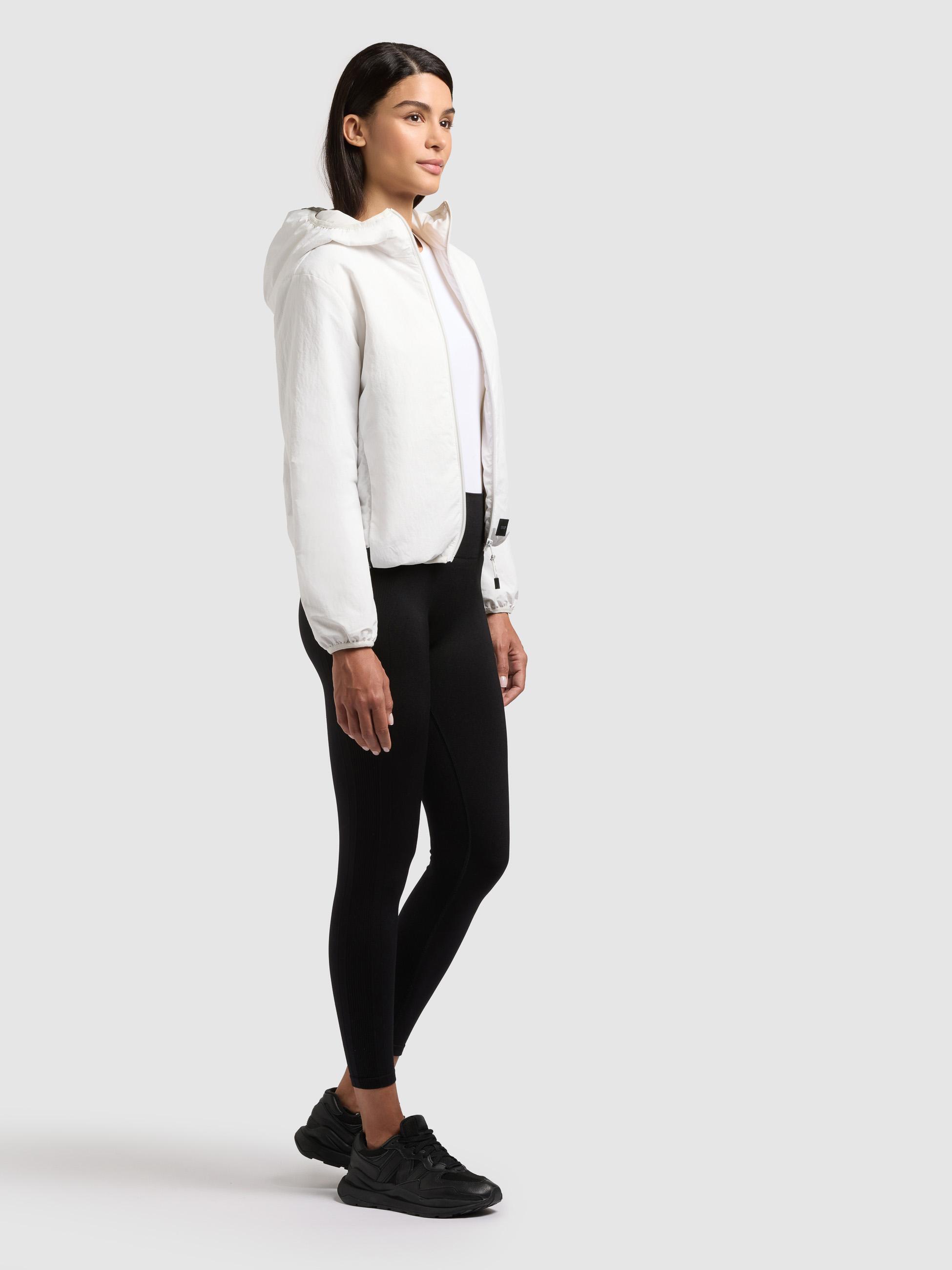 Packbare Übergangsjacke mit Umhängetasche "Shelly2" Offwhite