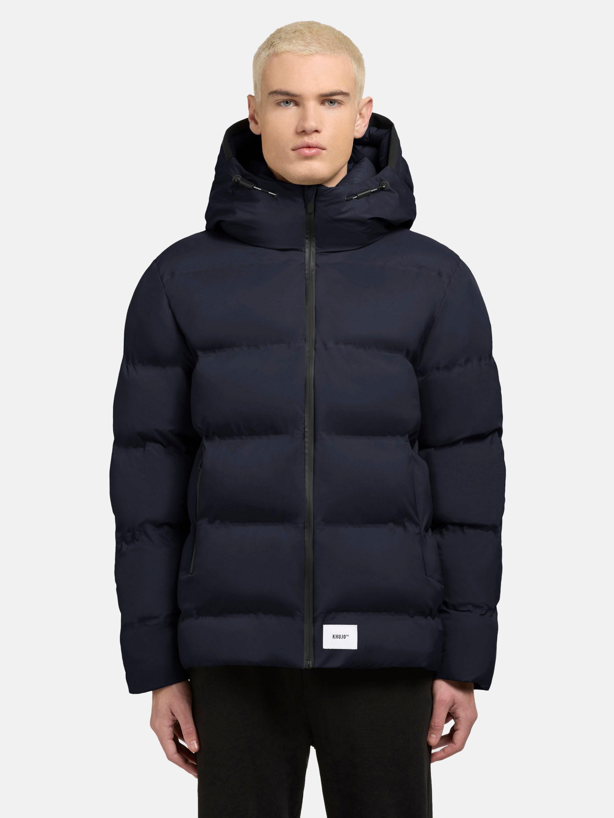 Warme Winter Steppjacke "Silas2-YM" Dark Navy