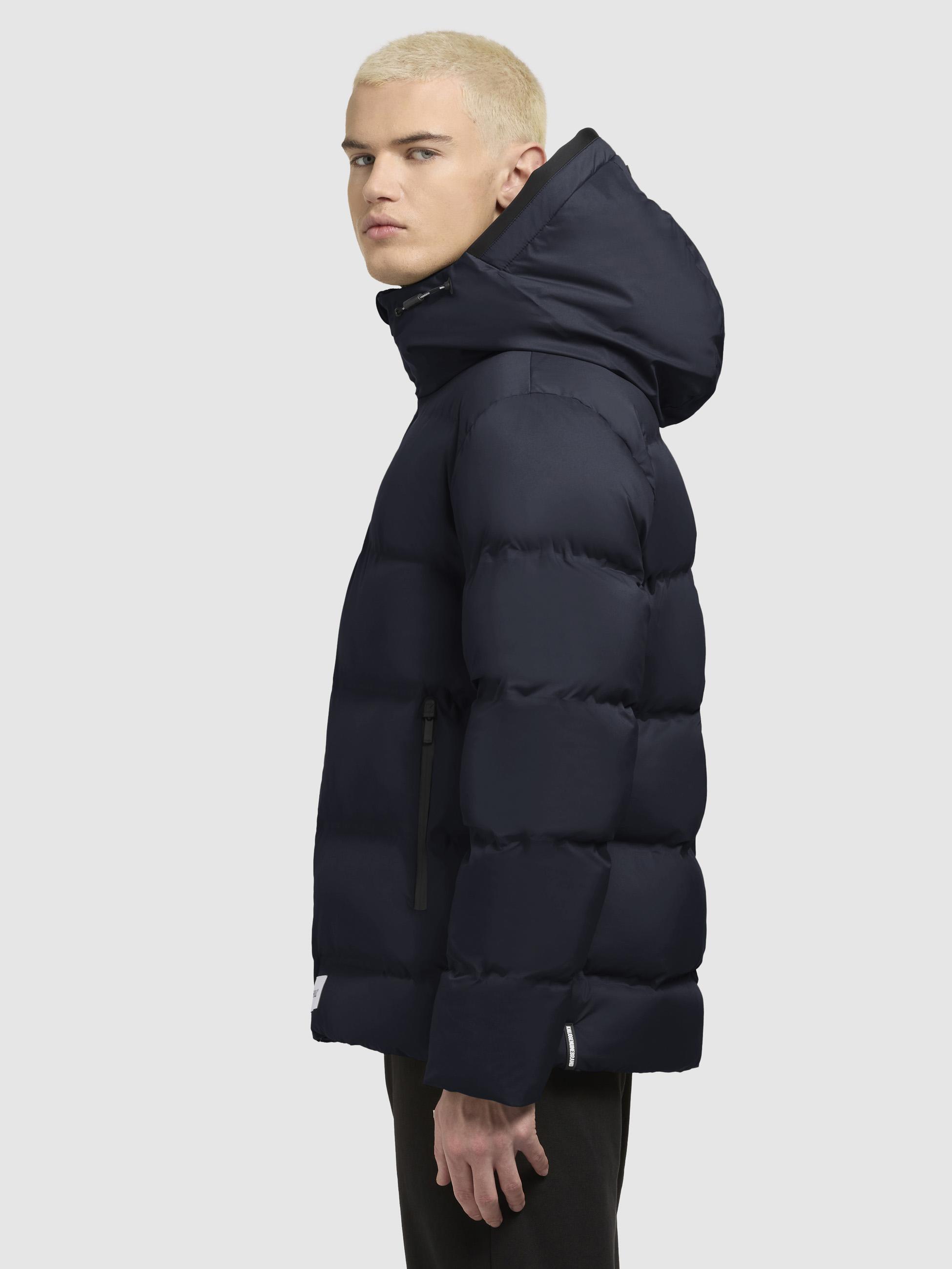 Warme Winter Steppjacke "Silas2-YM" Dark Navy